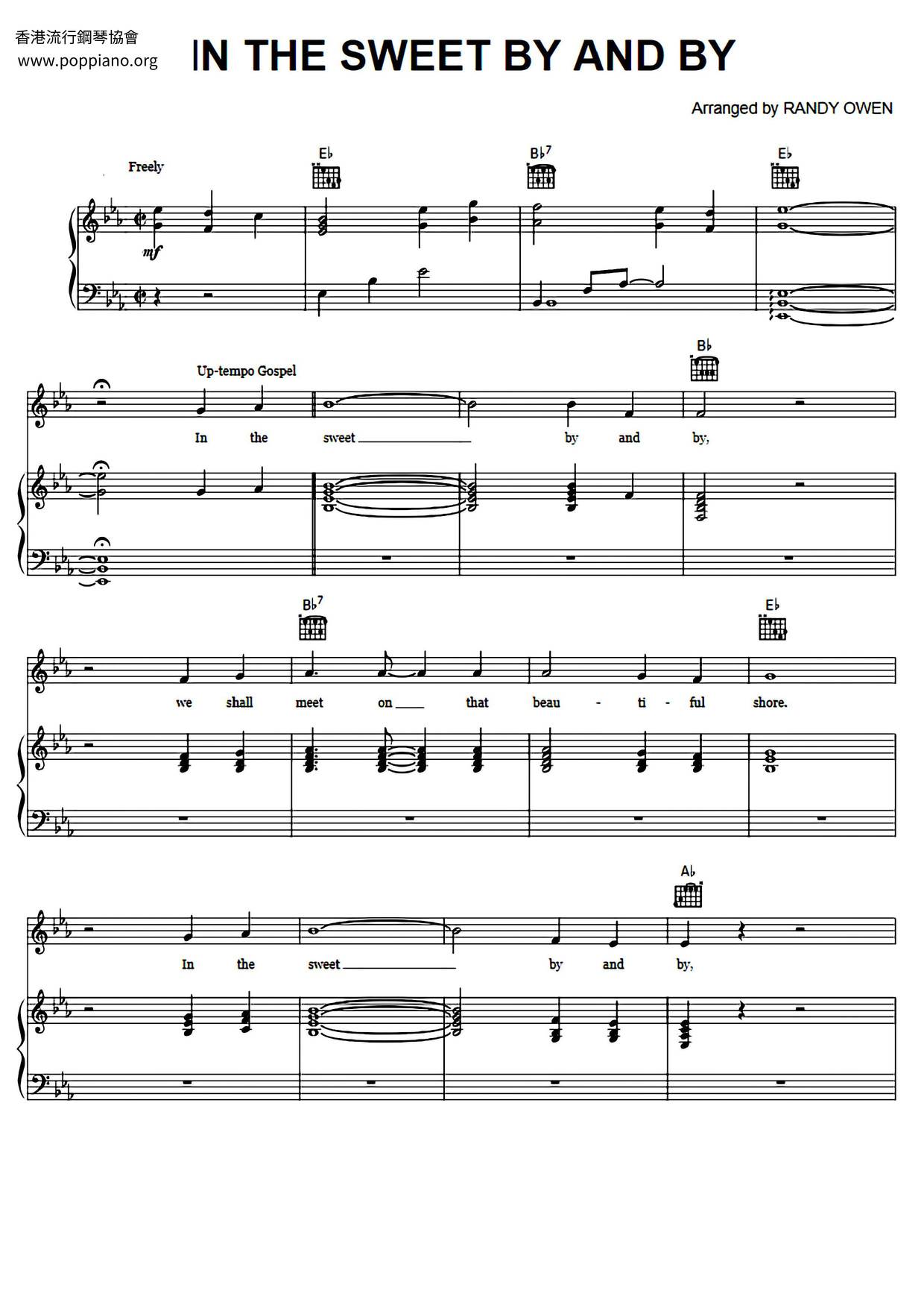 In The Sweet By And By Score