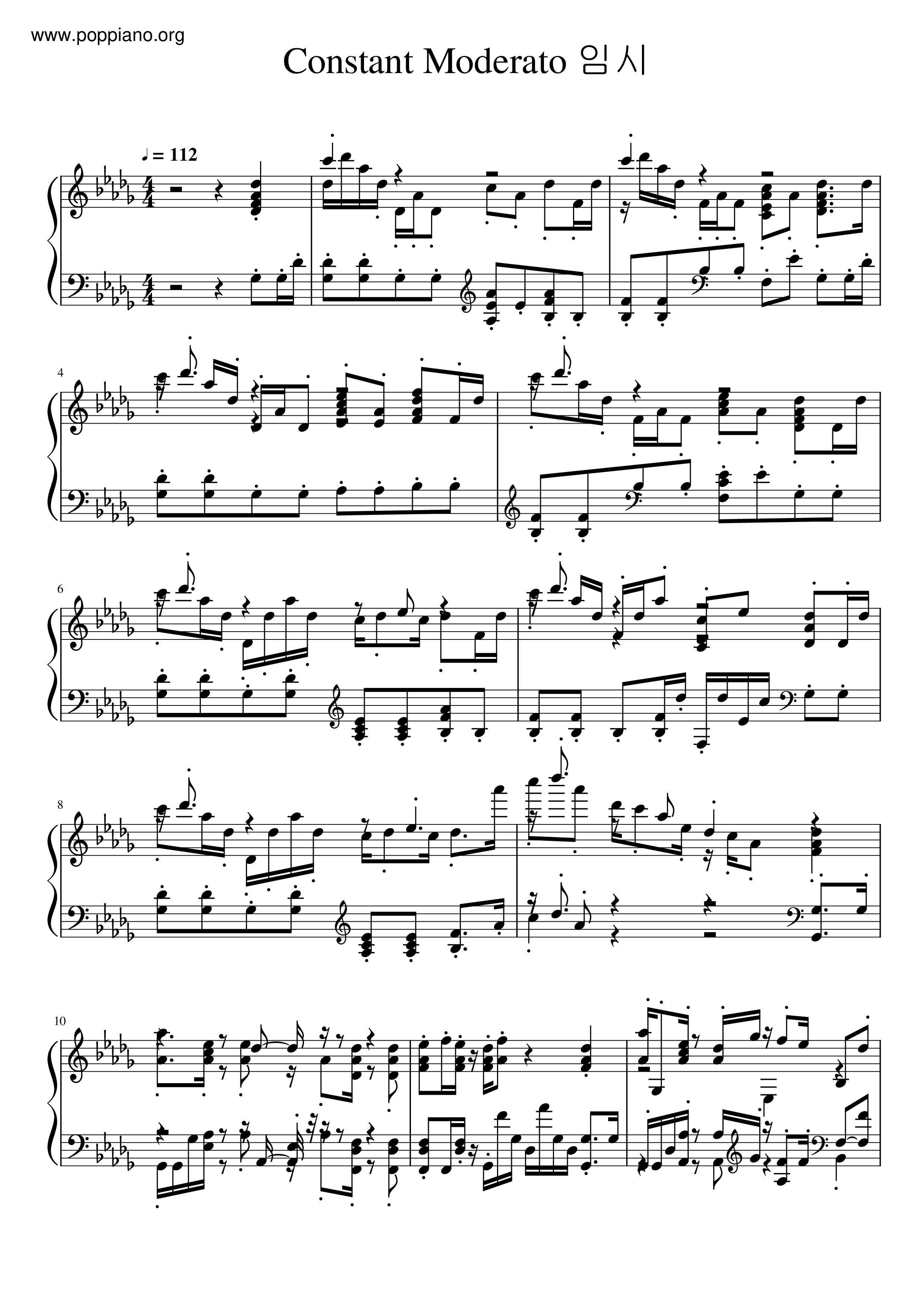 Blue Archive - Constant Moderato Score