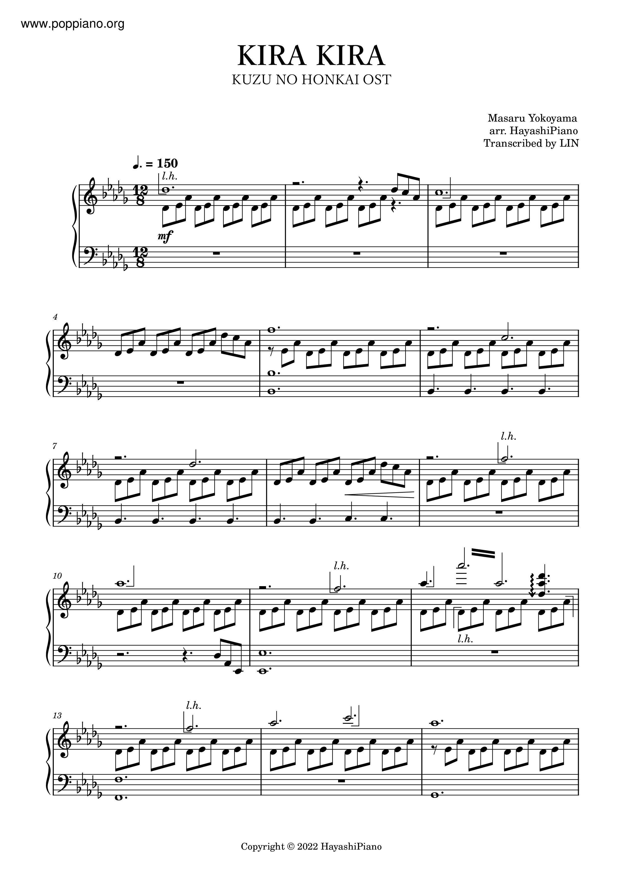 Kuzu no Honkai OST - Kira Kira Score