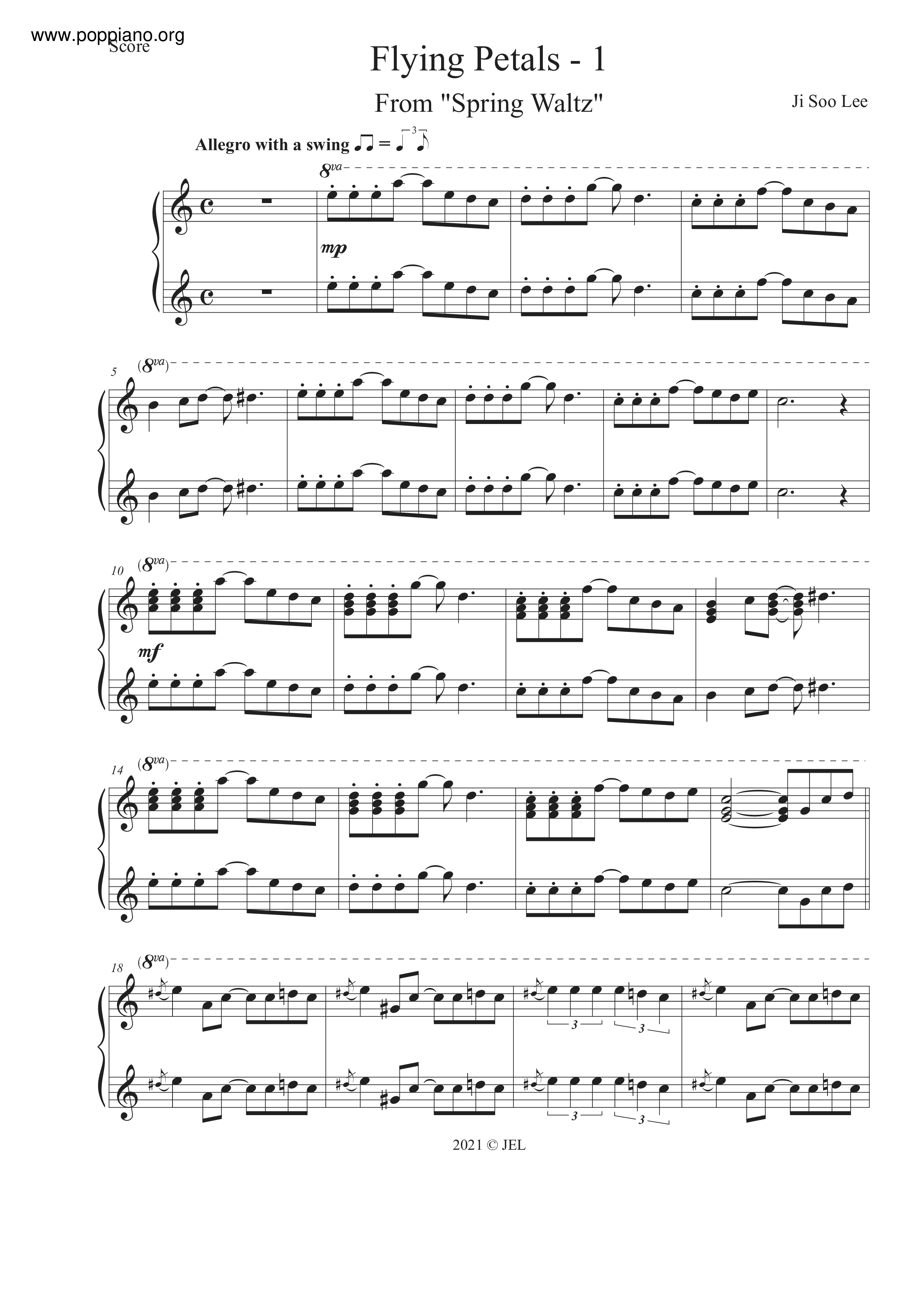 Flying Petals Score