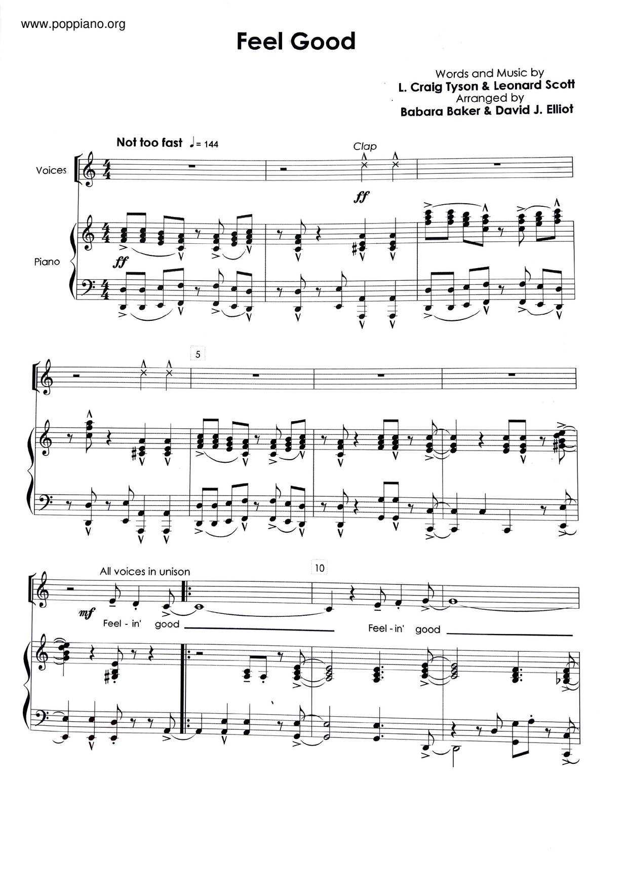 hymnFeel Good Sheet Music pdf, Free Score Download ★