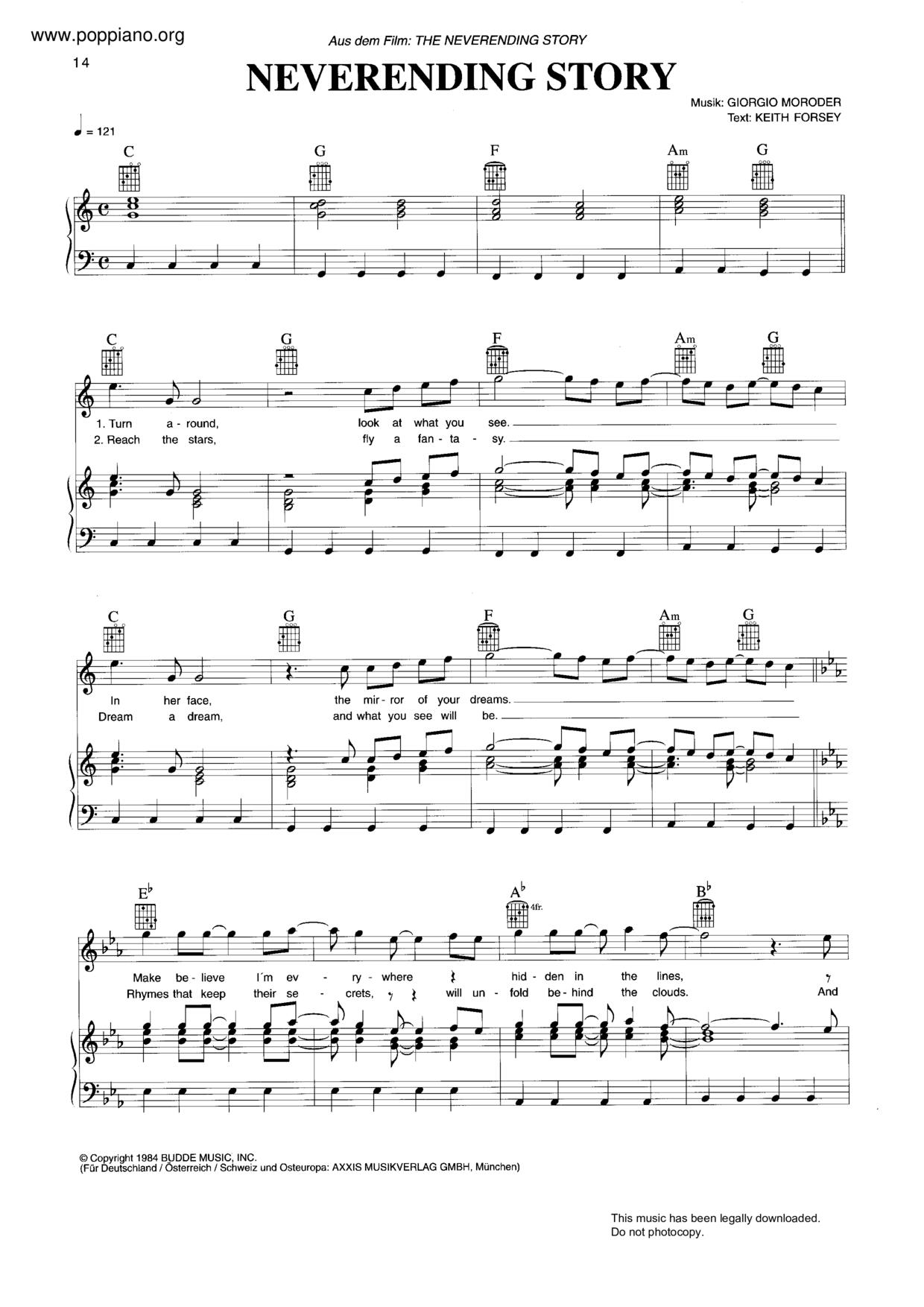 Never Ending Story Score