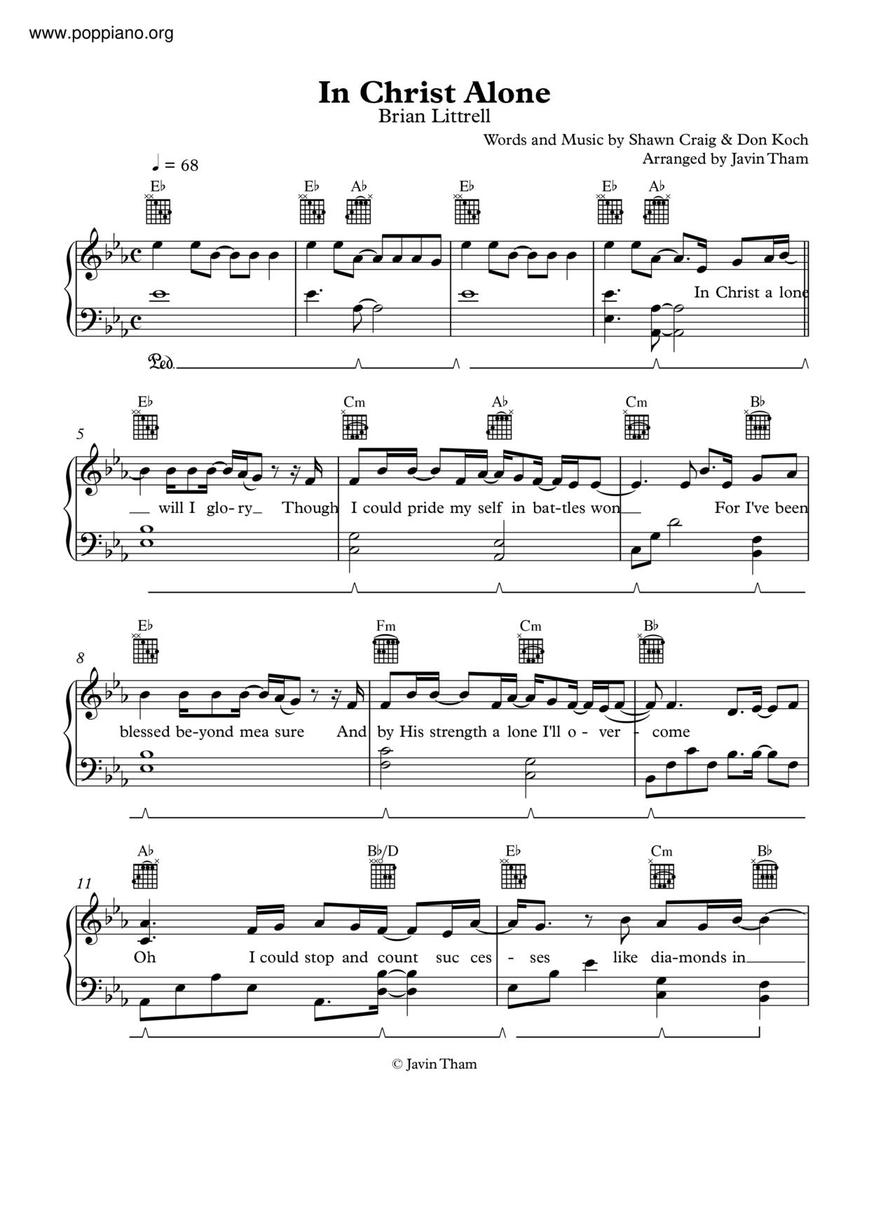 hymnIn Christ Alone Sheet Music pdf, Free Score Download ★