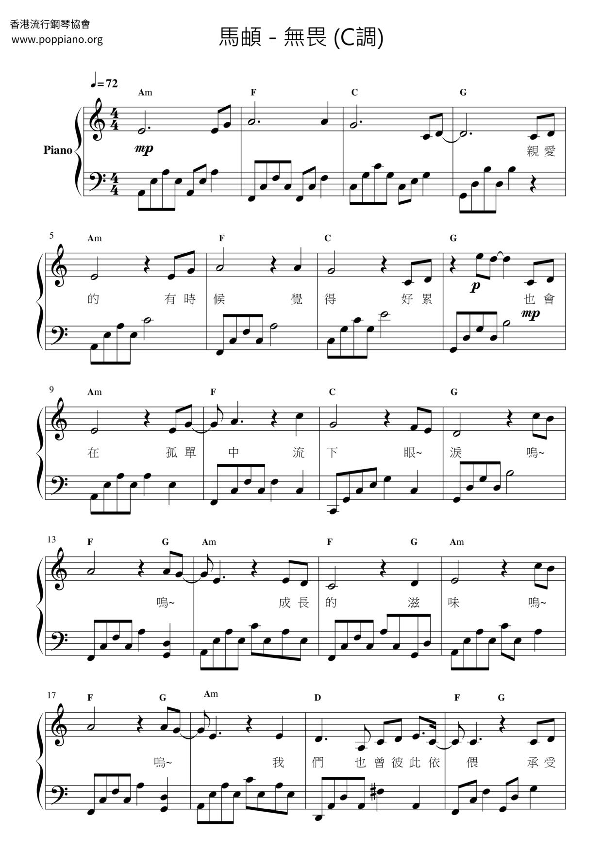 Fearless Score