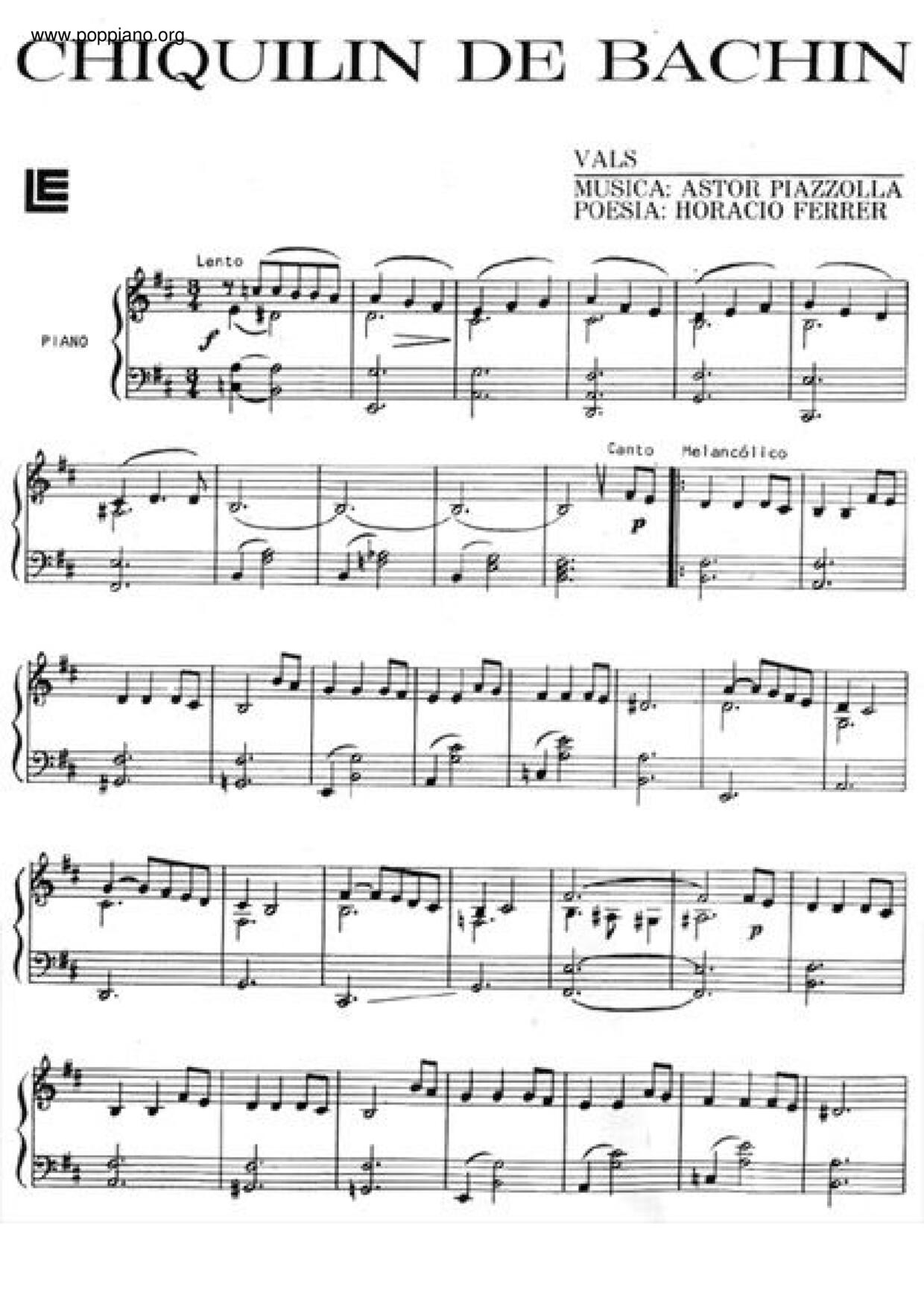 Chiquilin De Bachin Score
