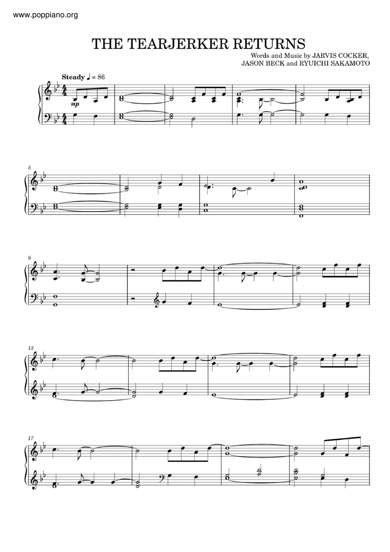 The Tearjerker Returns Score