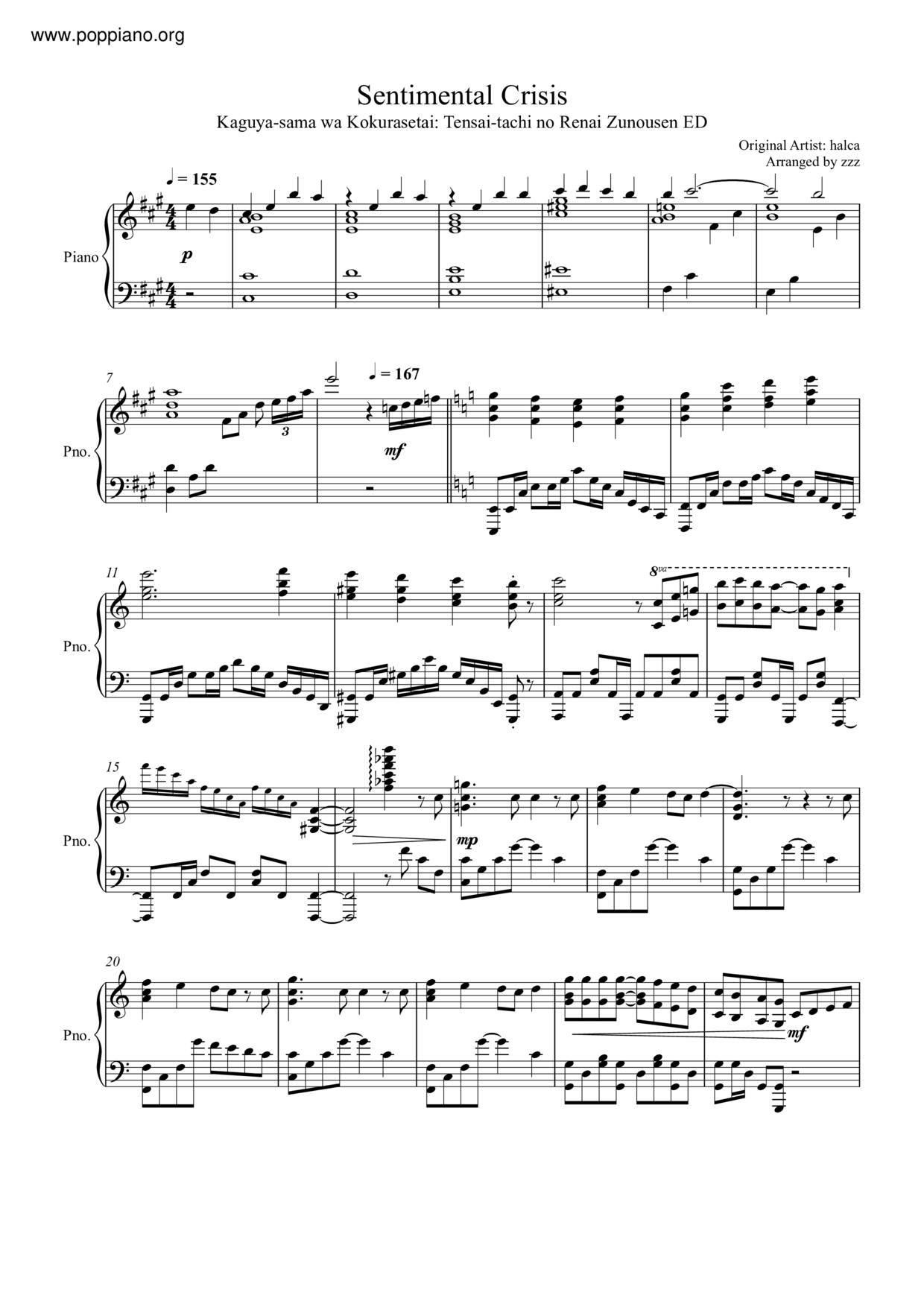 Sentimental Crisis Score