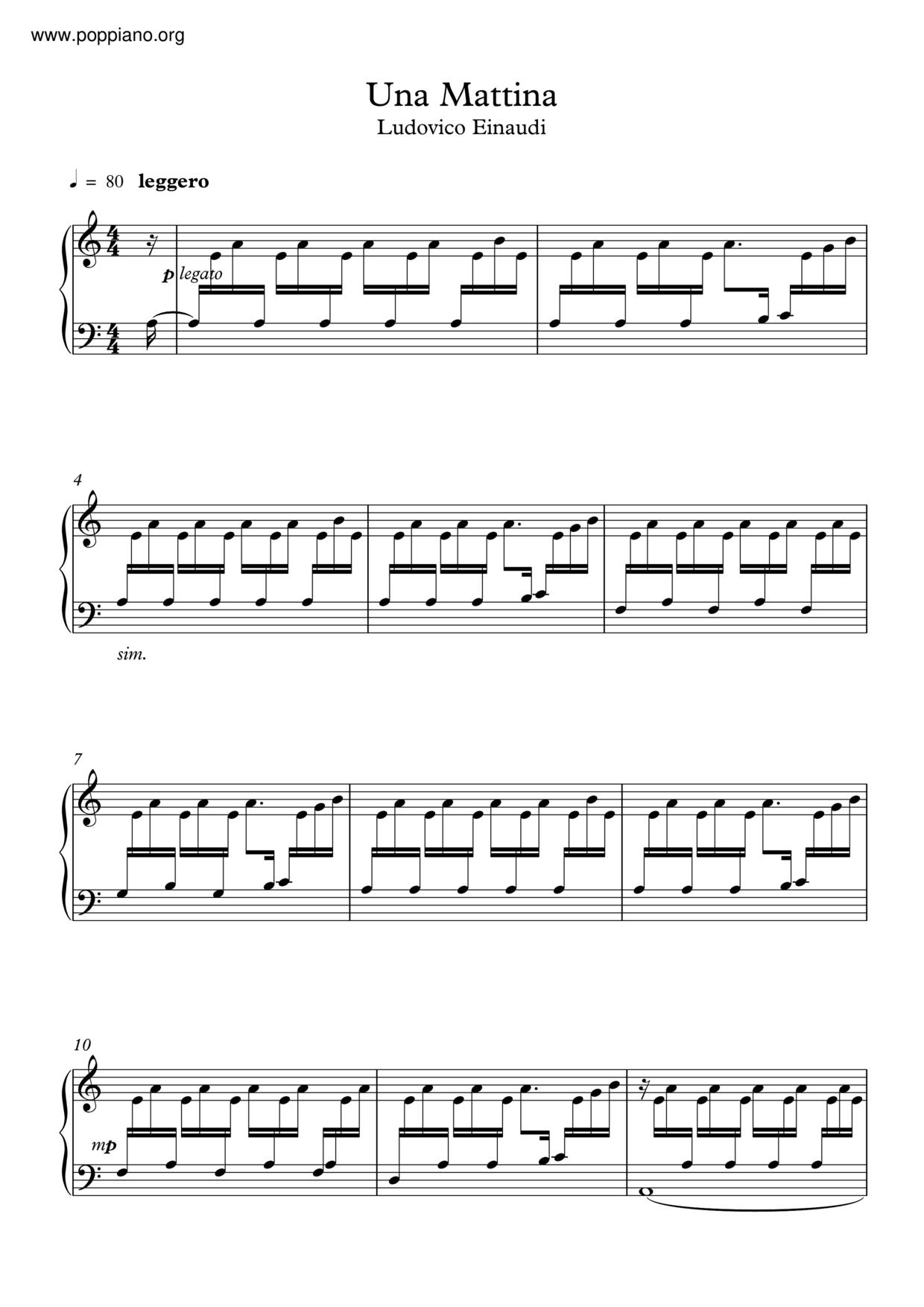 The Intouchables - Una Mattina Score