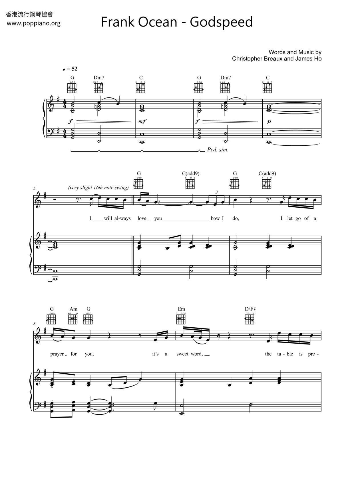 Godspeed Score