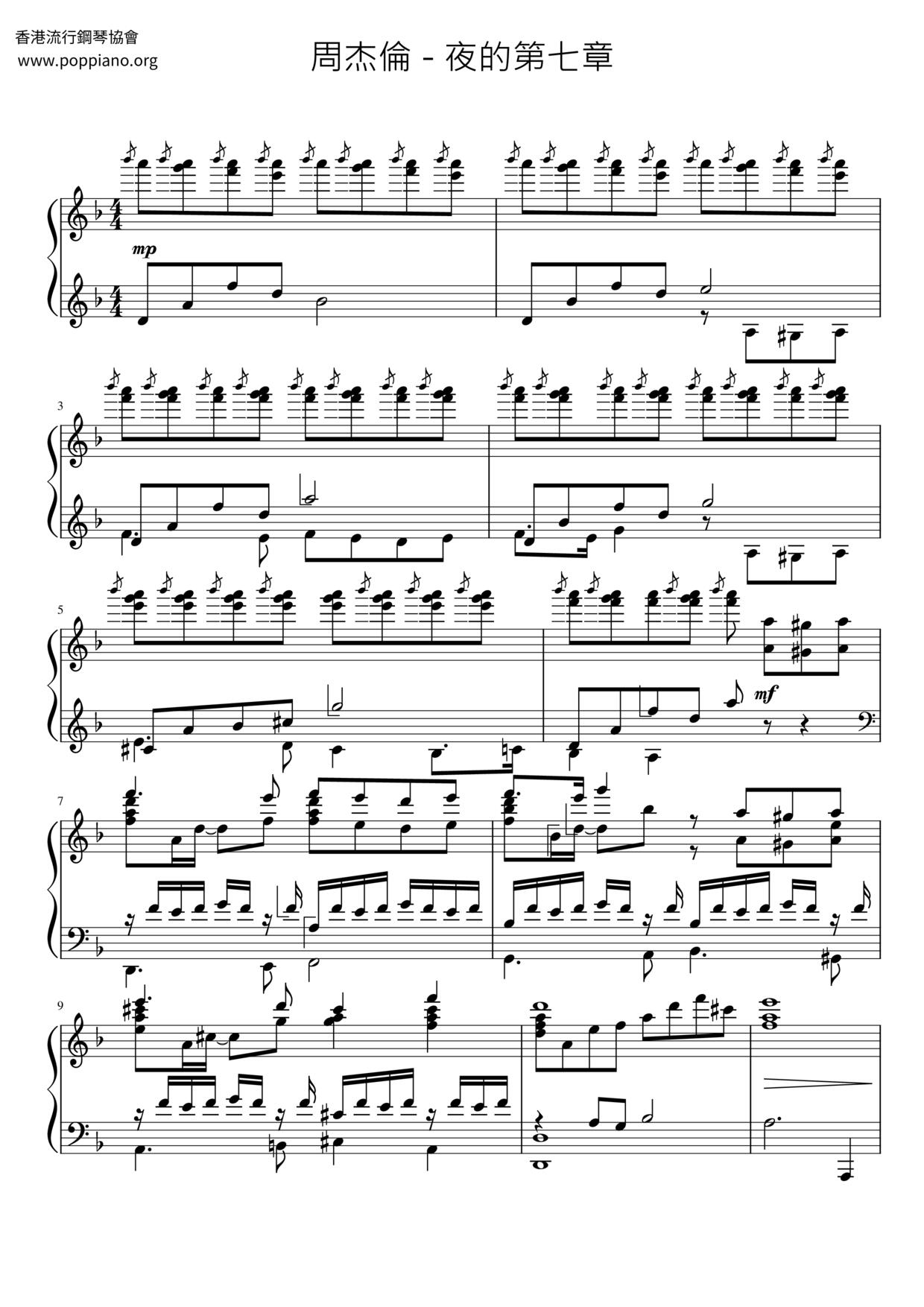 Chapter Seven Of The Night Score