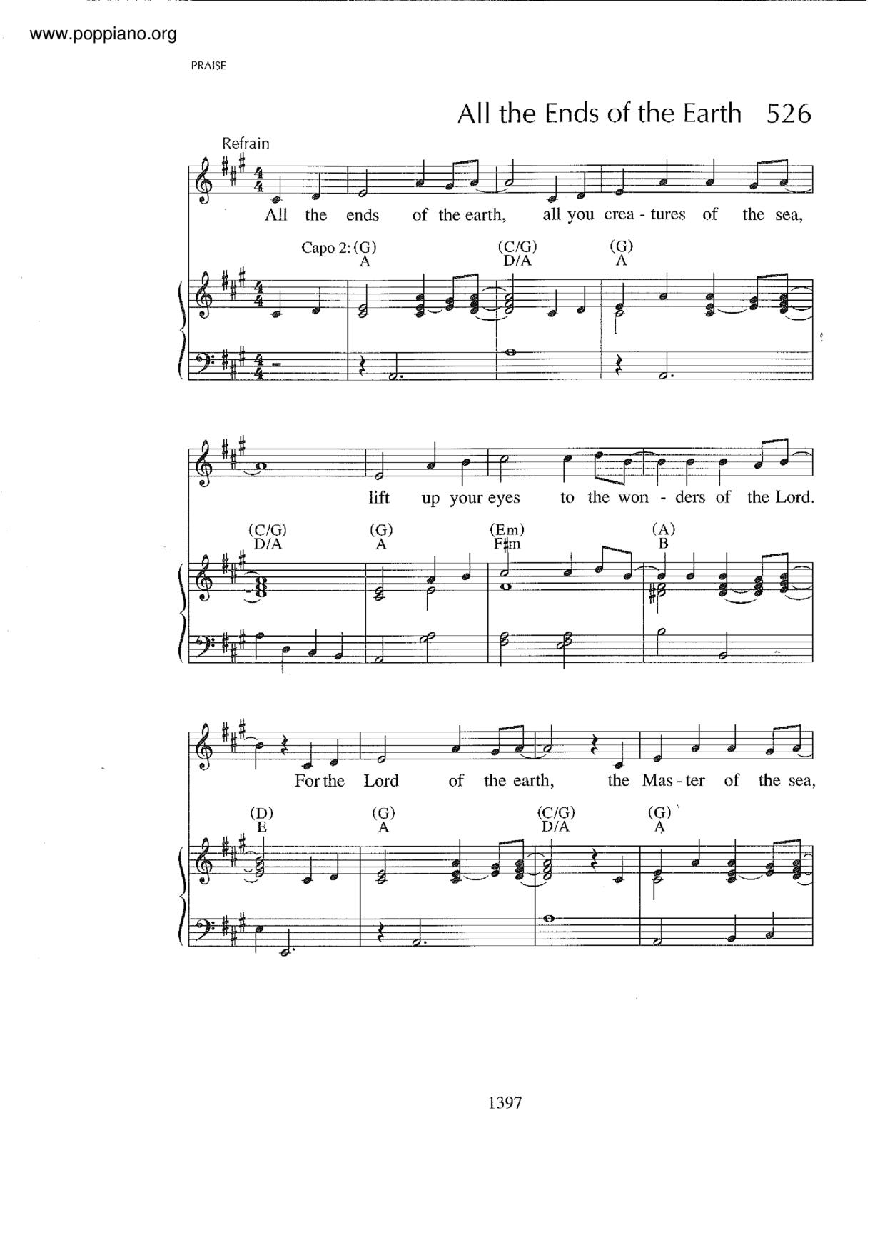 All The Ends Of The Earth Score