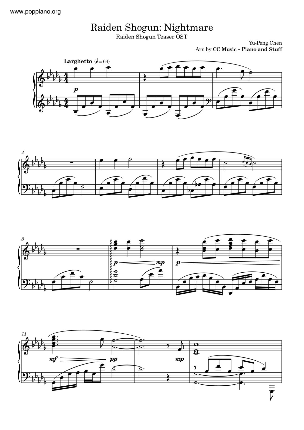 Genshin Impact - Raiden Shogun Score