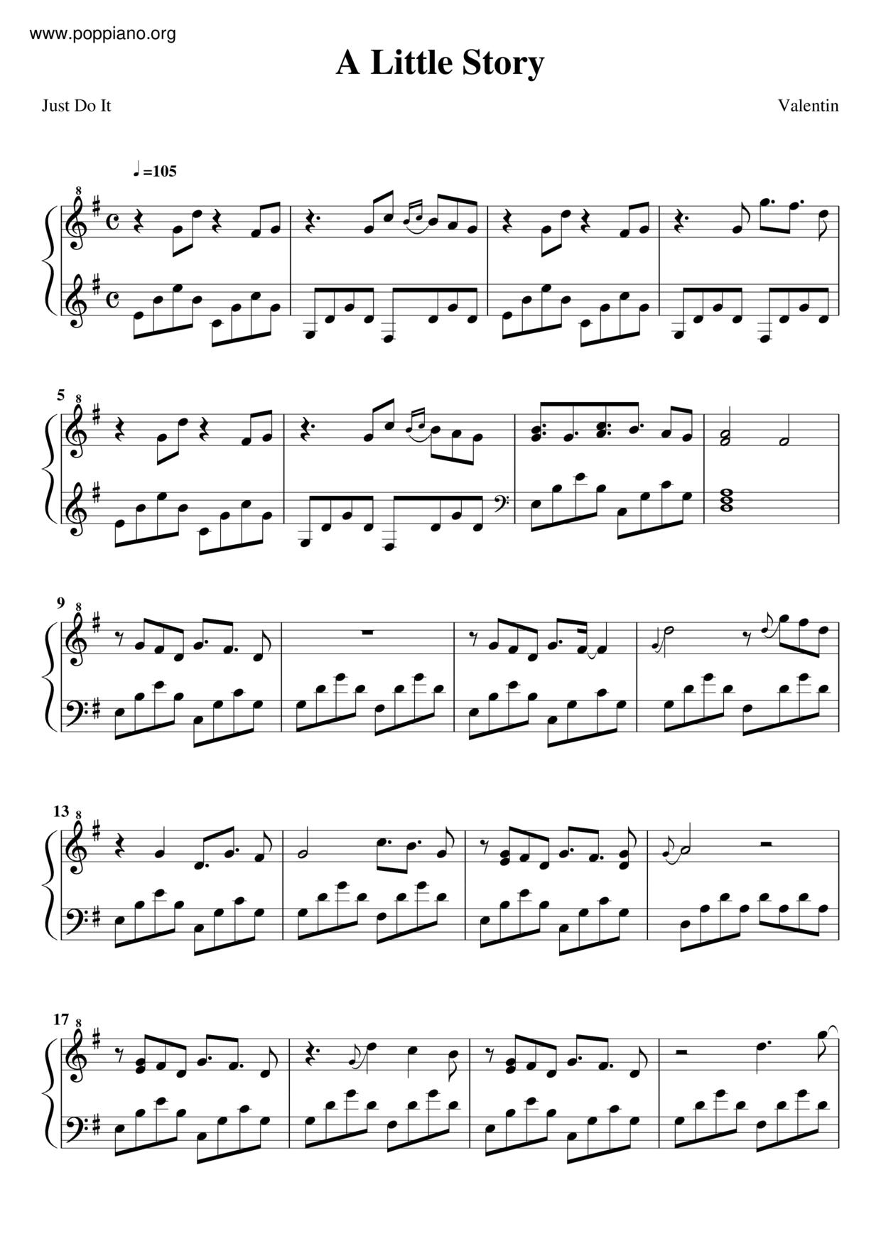 A Little Story Score