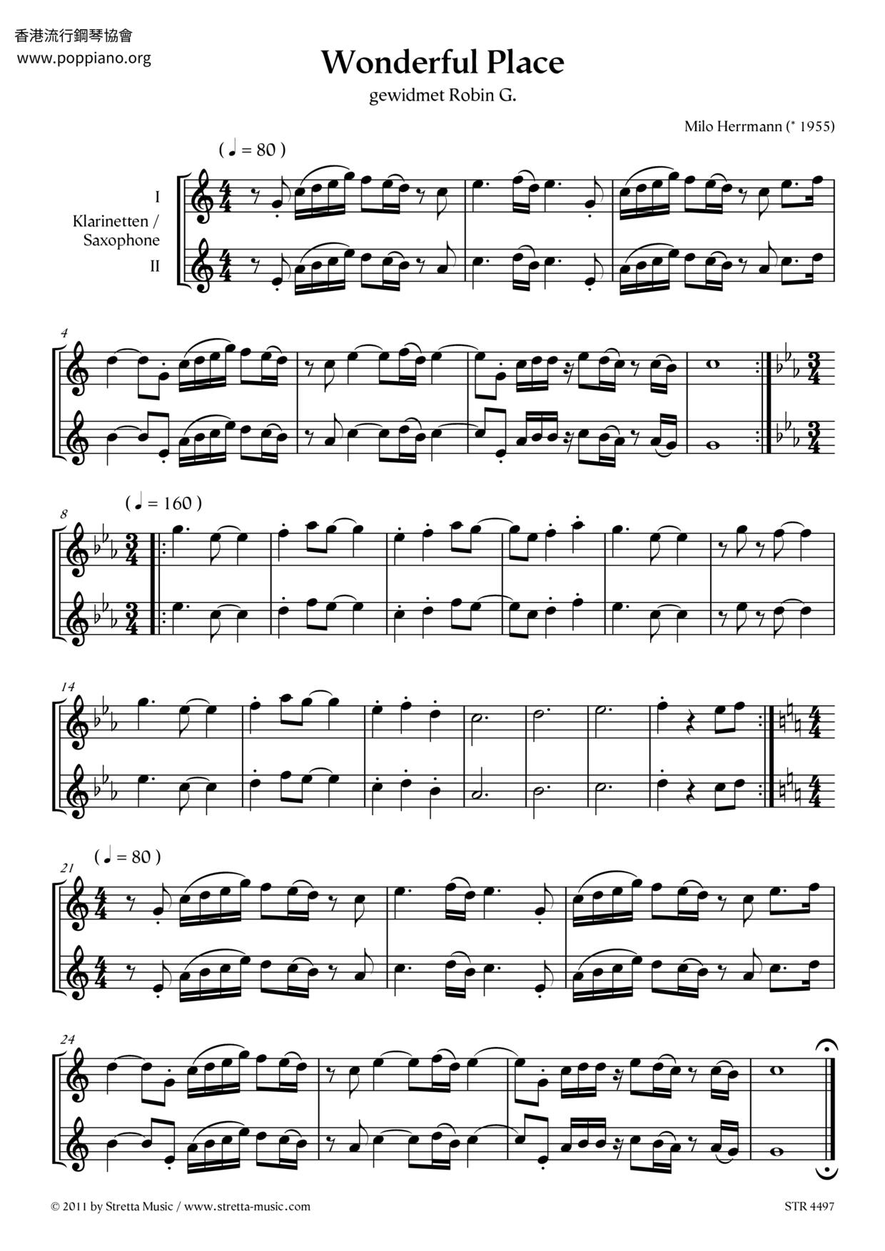 Wonderful Place Score