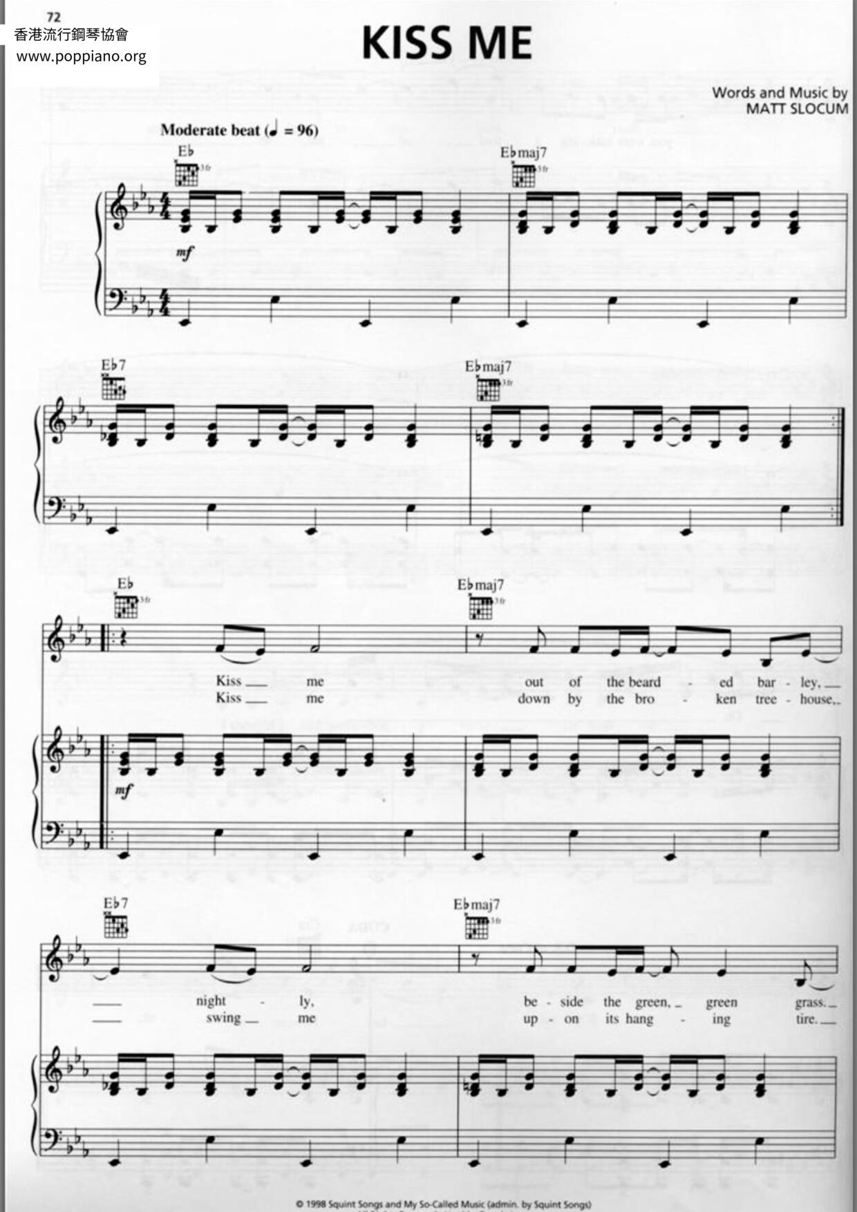 Kiss Me Score