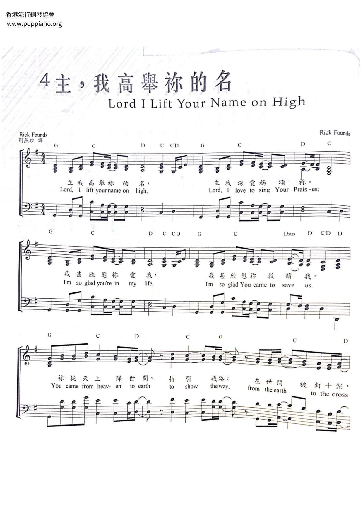 Lord, I Hold Your Name High Score