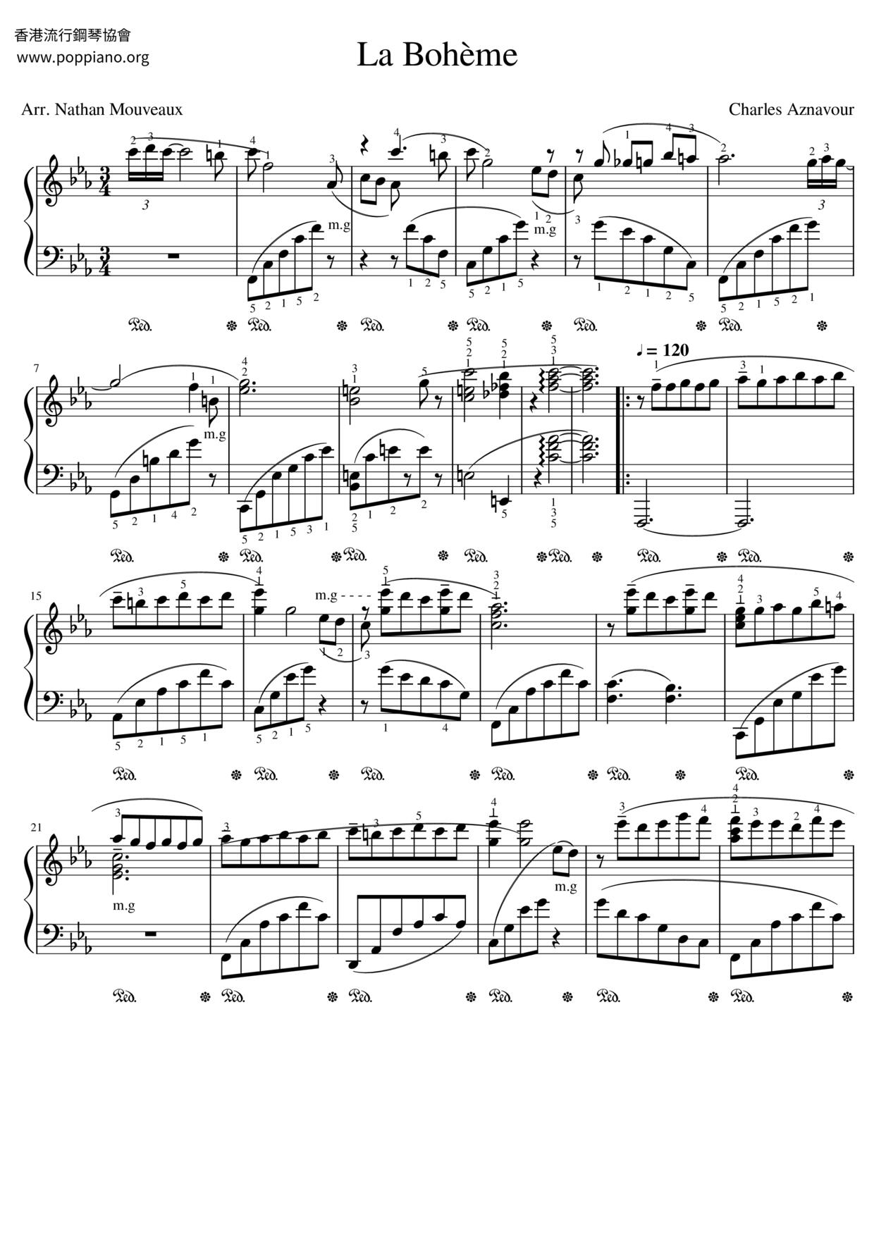La Bohème Score