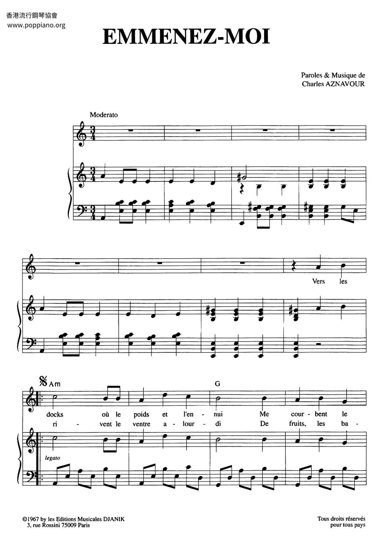 Emmenez-Moi Score