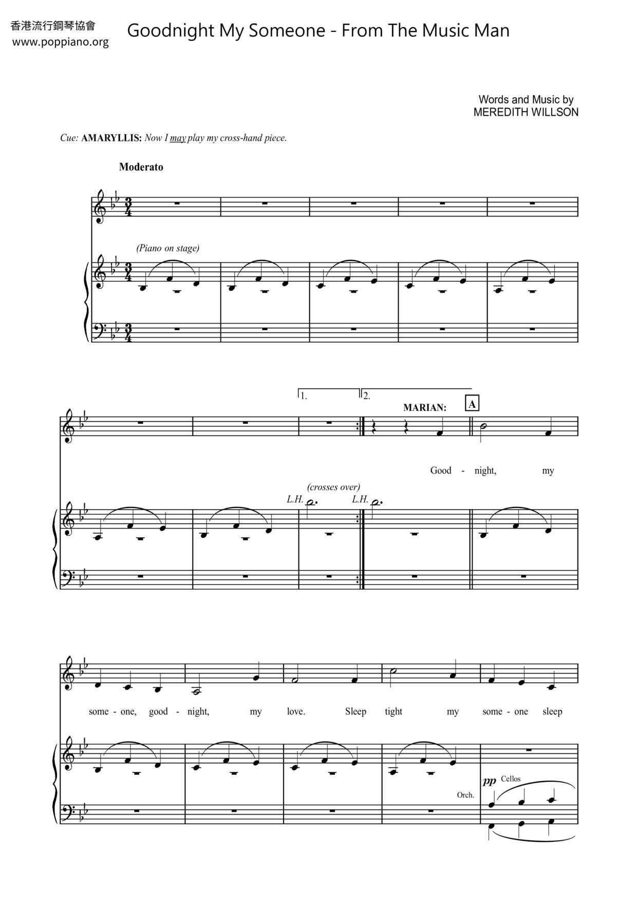 Goodnight My Someone - From The Music Man Score