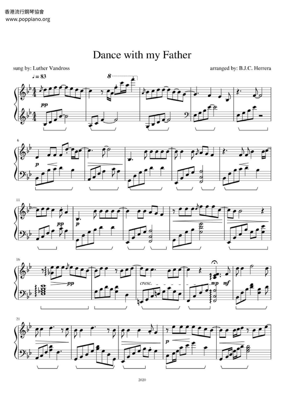 Dance With My Father Score