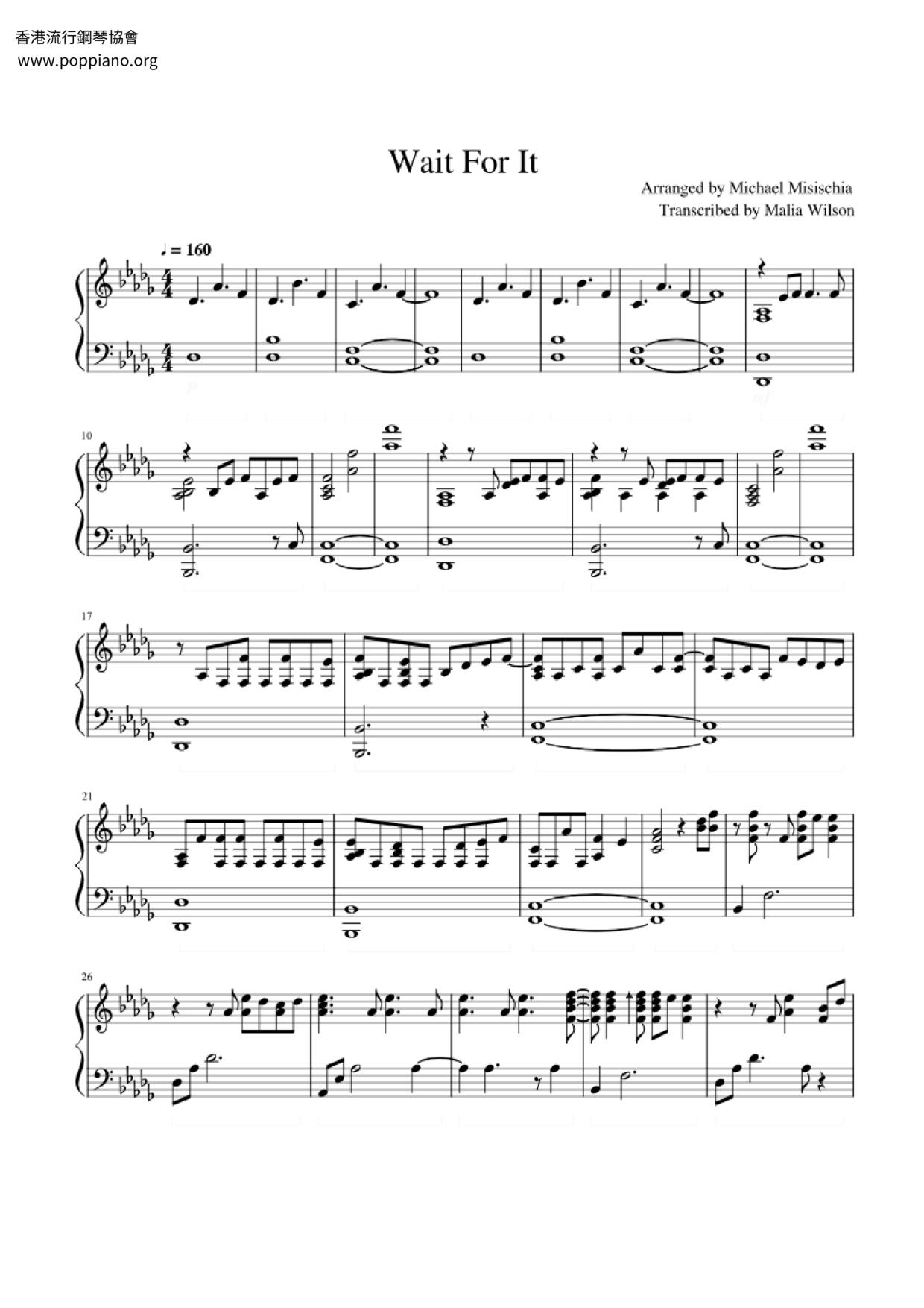 Wait For It Score