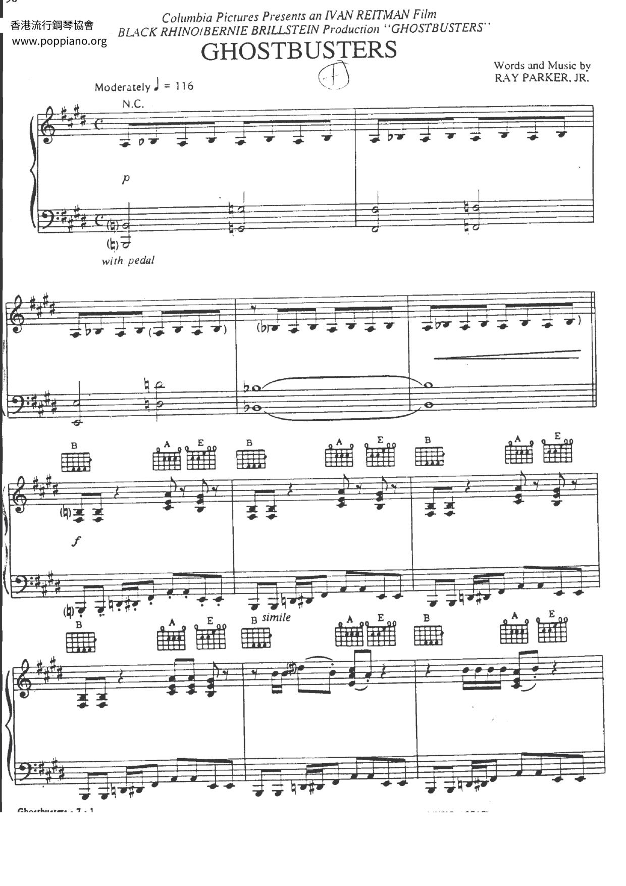 Ghostbusters Score