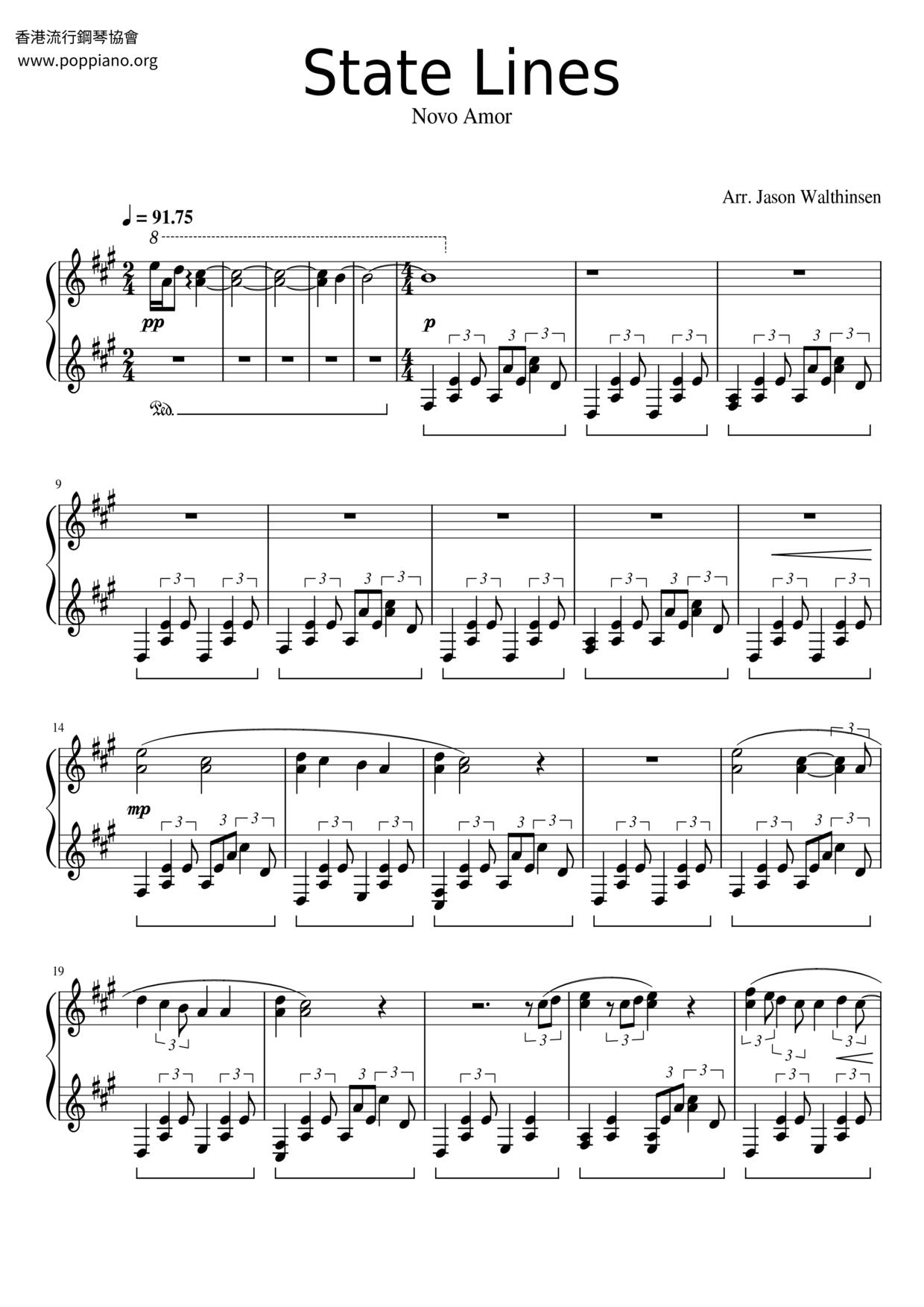 State Lines Score