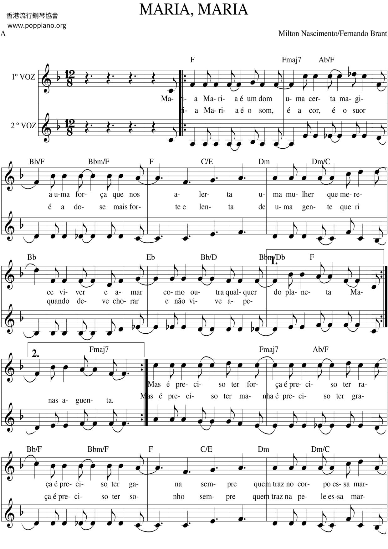 Maria Maria Score