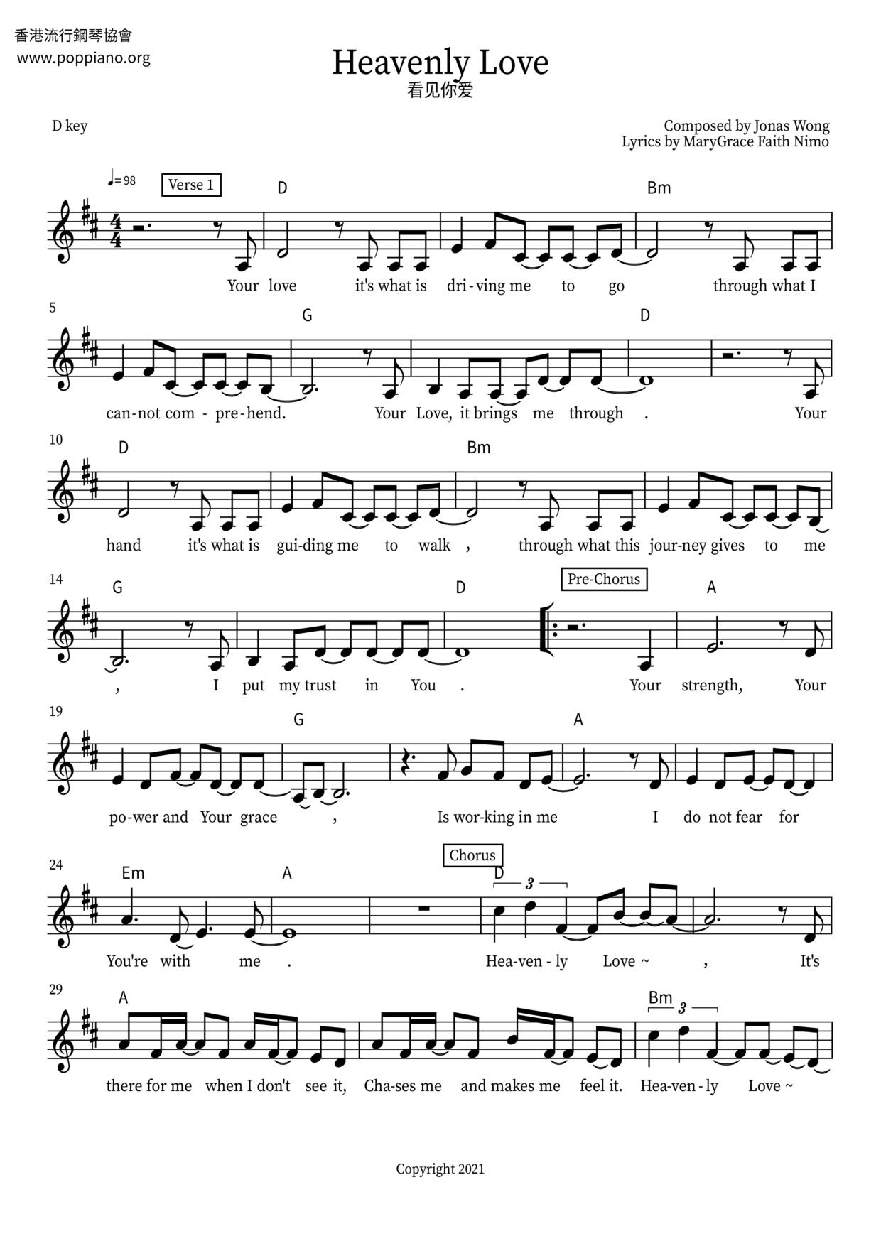 Heavenly Love Score