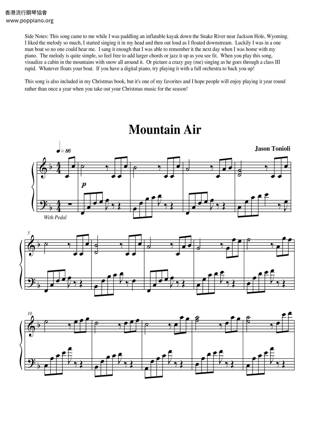 Mountain Air Score
