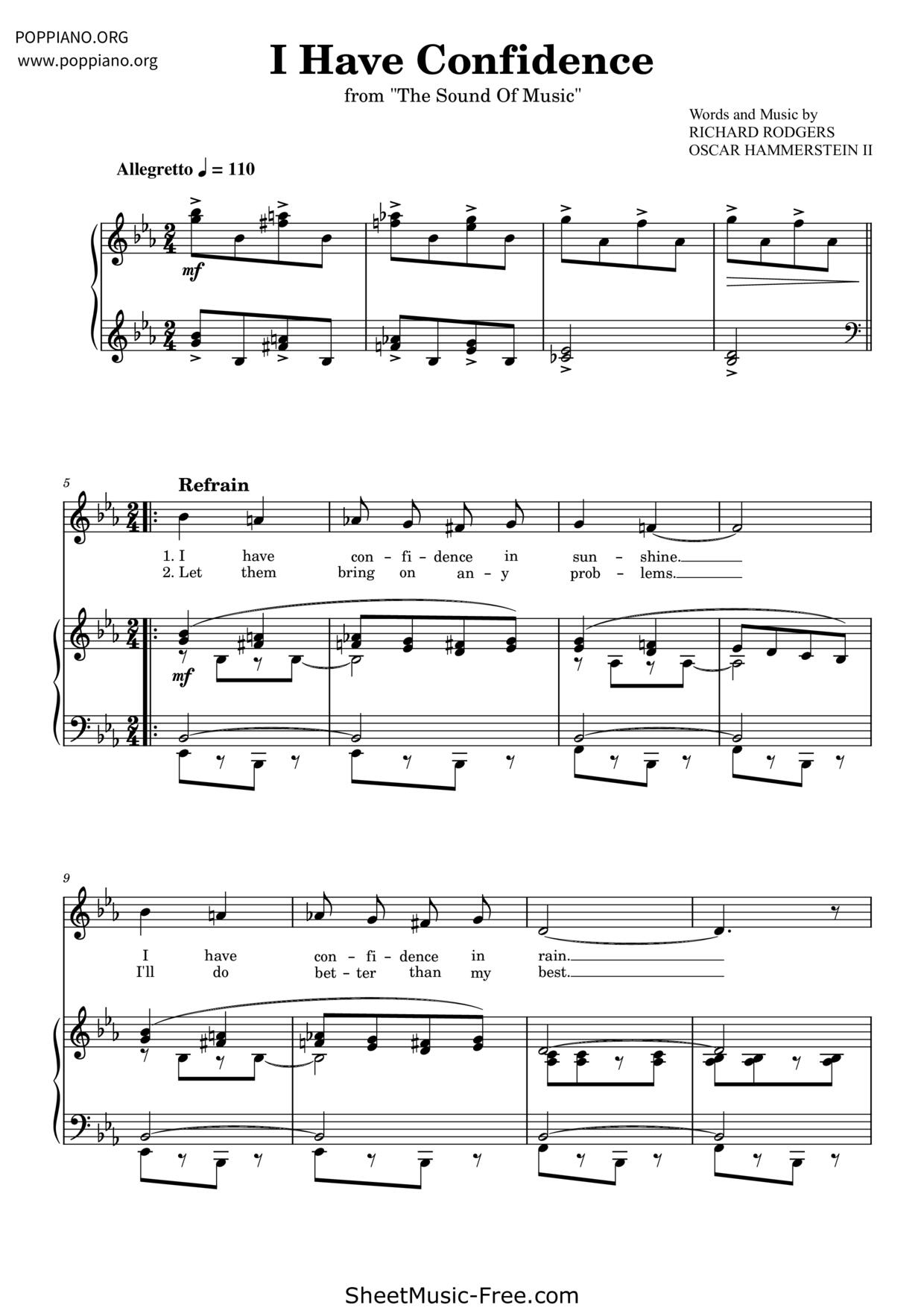 The Sound Of Music - I Have Confidence Score