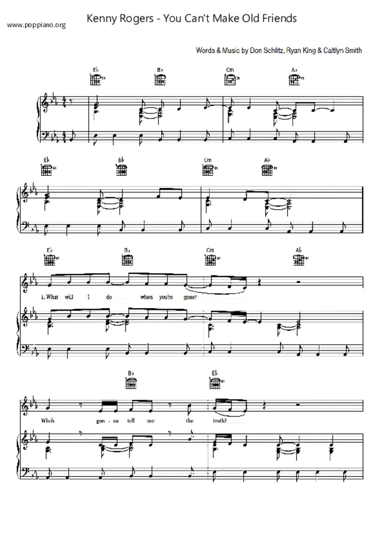 You Can't Make Old Friends Score