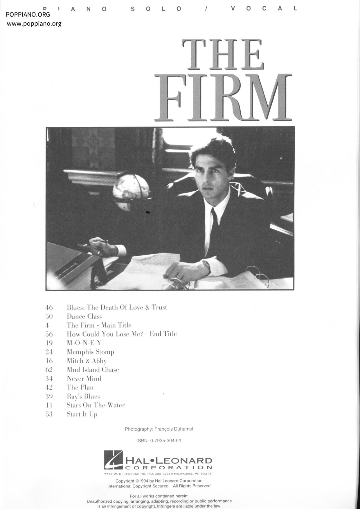 The Firm book 62 pages琴譜