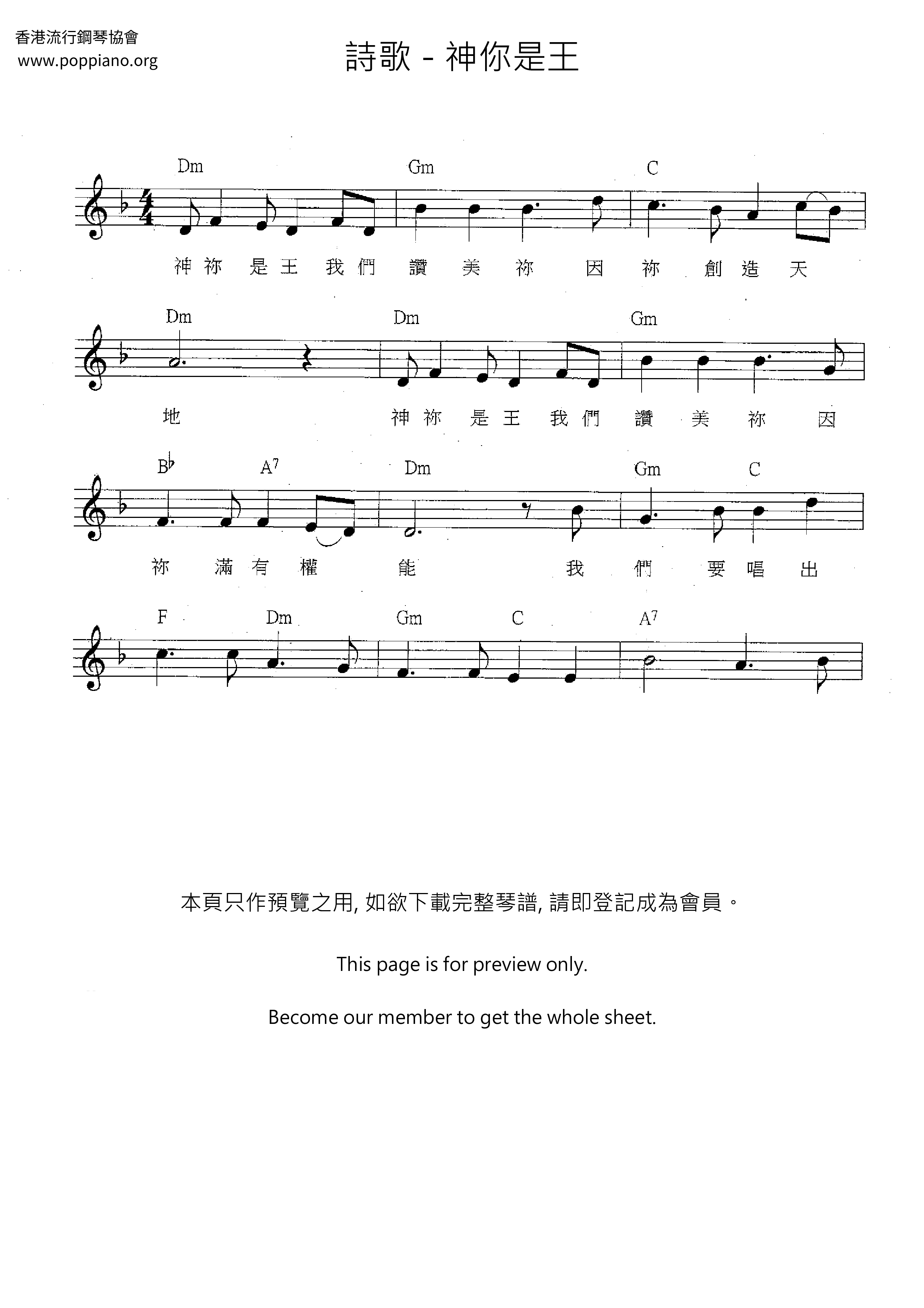 神你是王琴譜