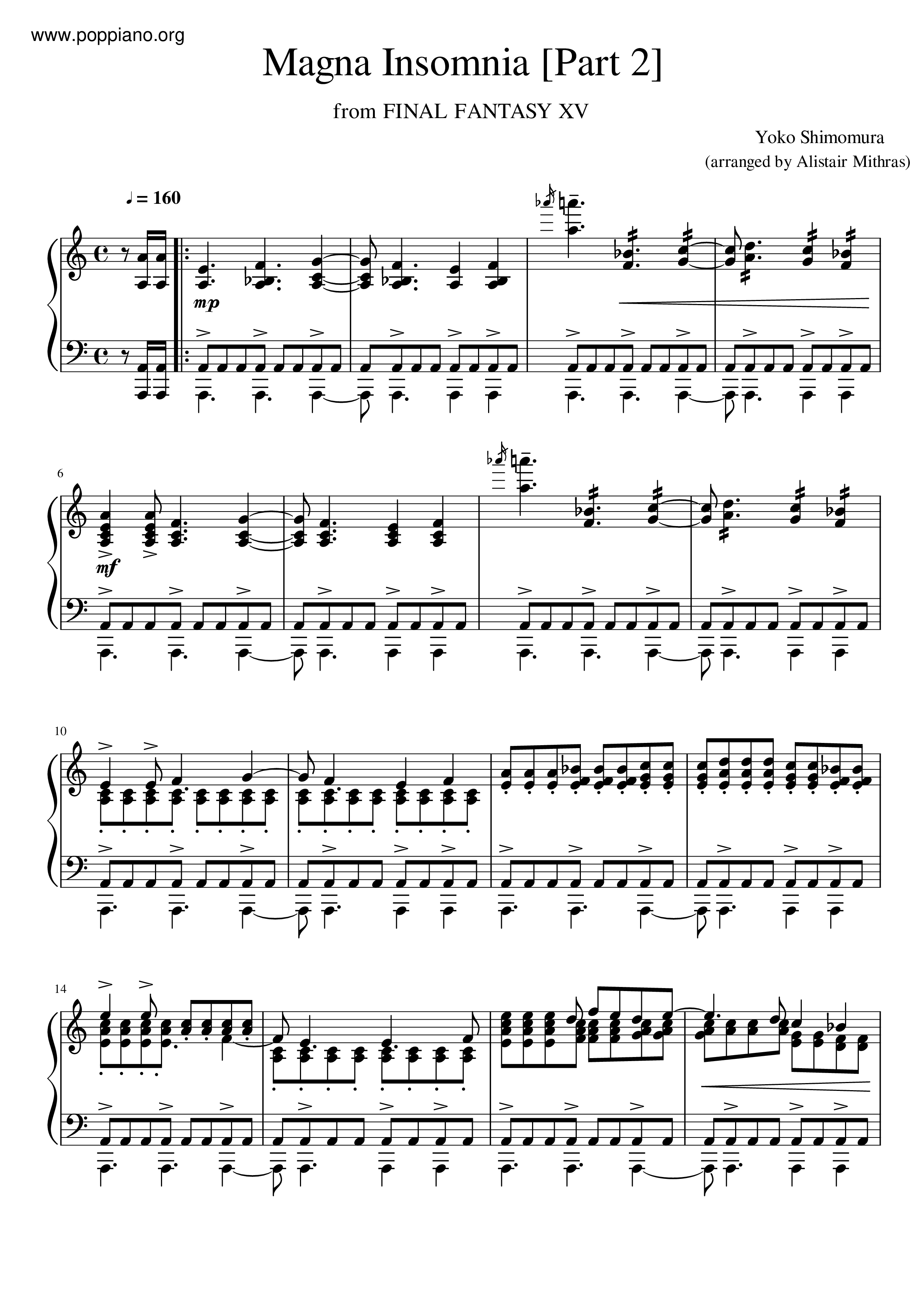Magna Insomnia [Part 2]琴譜