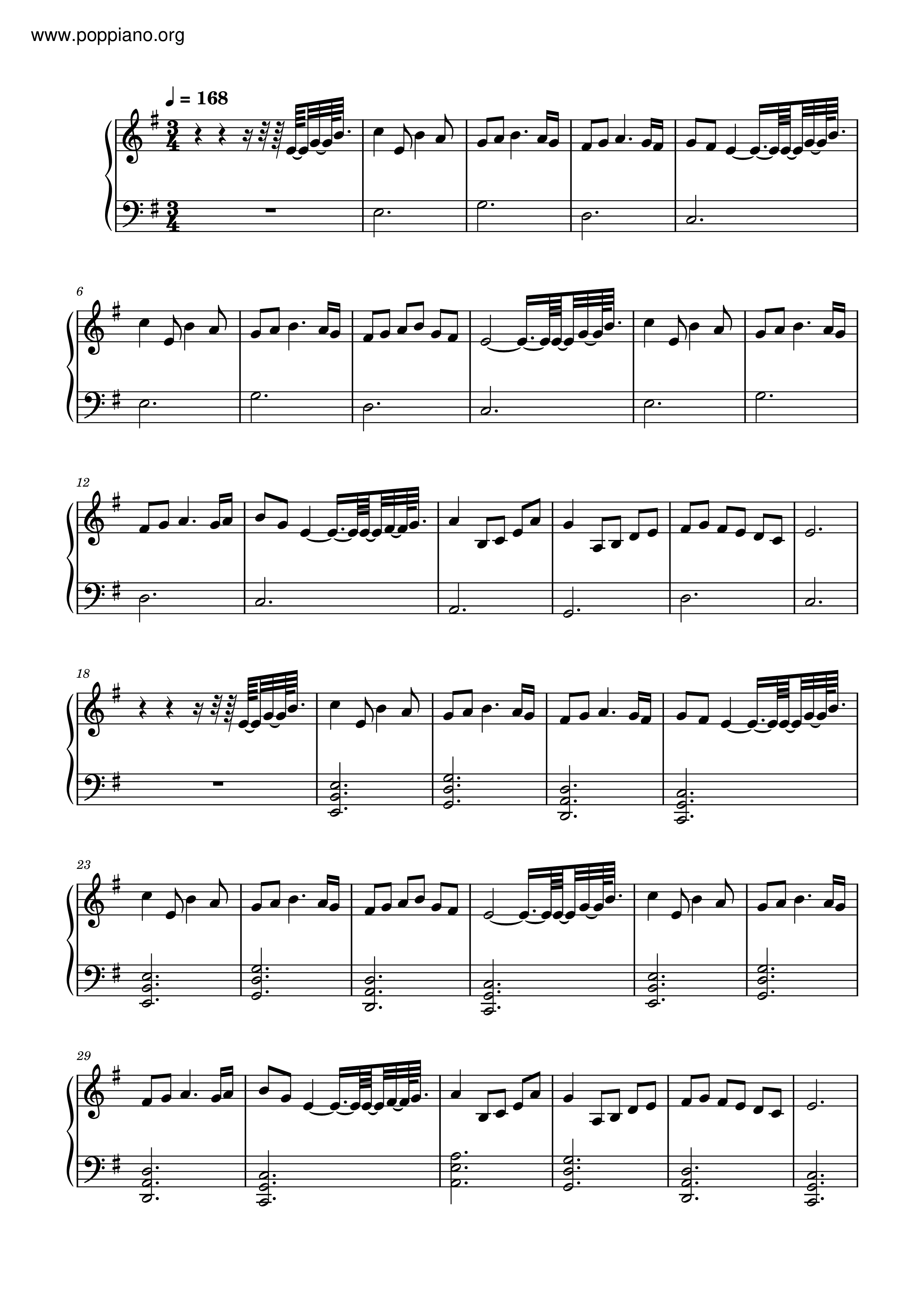 The Montreal Song琴譜