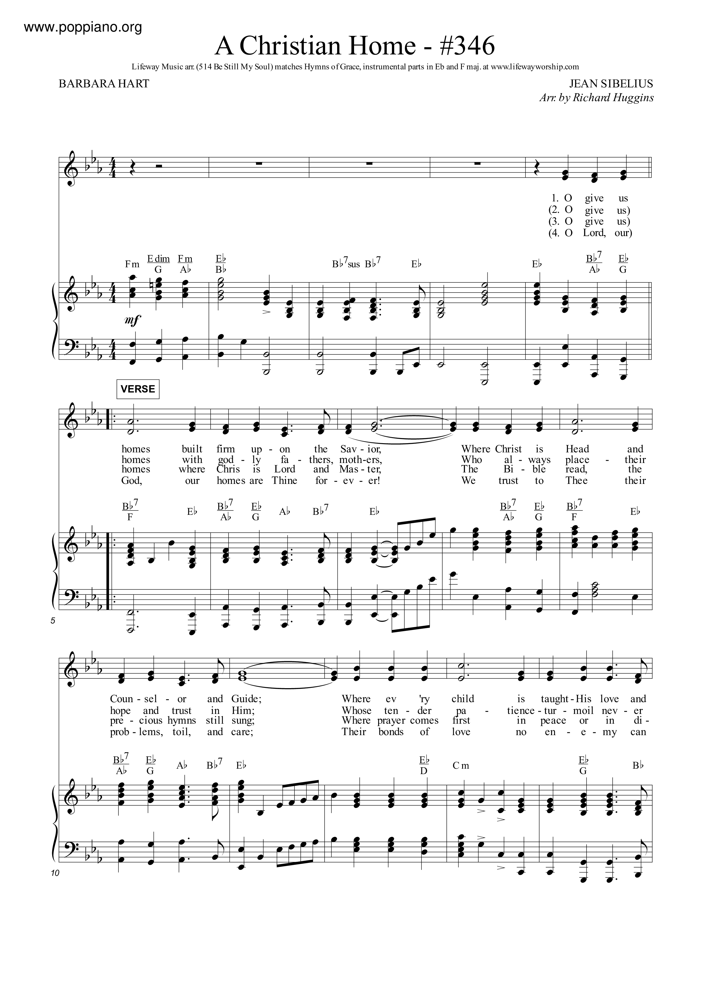 A Christian Home琴譜