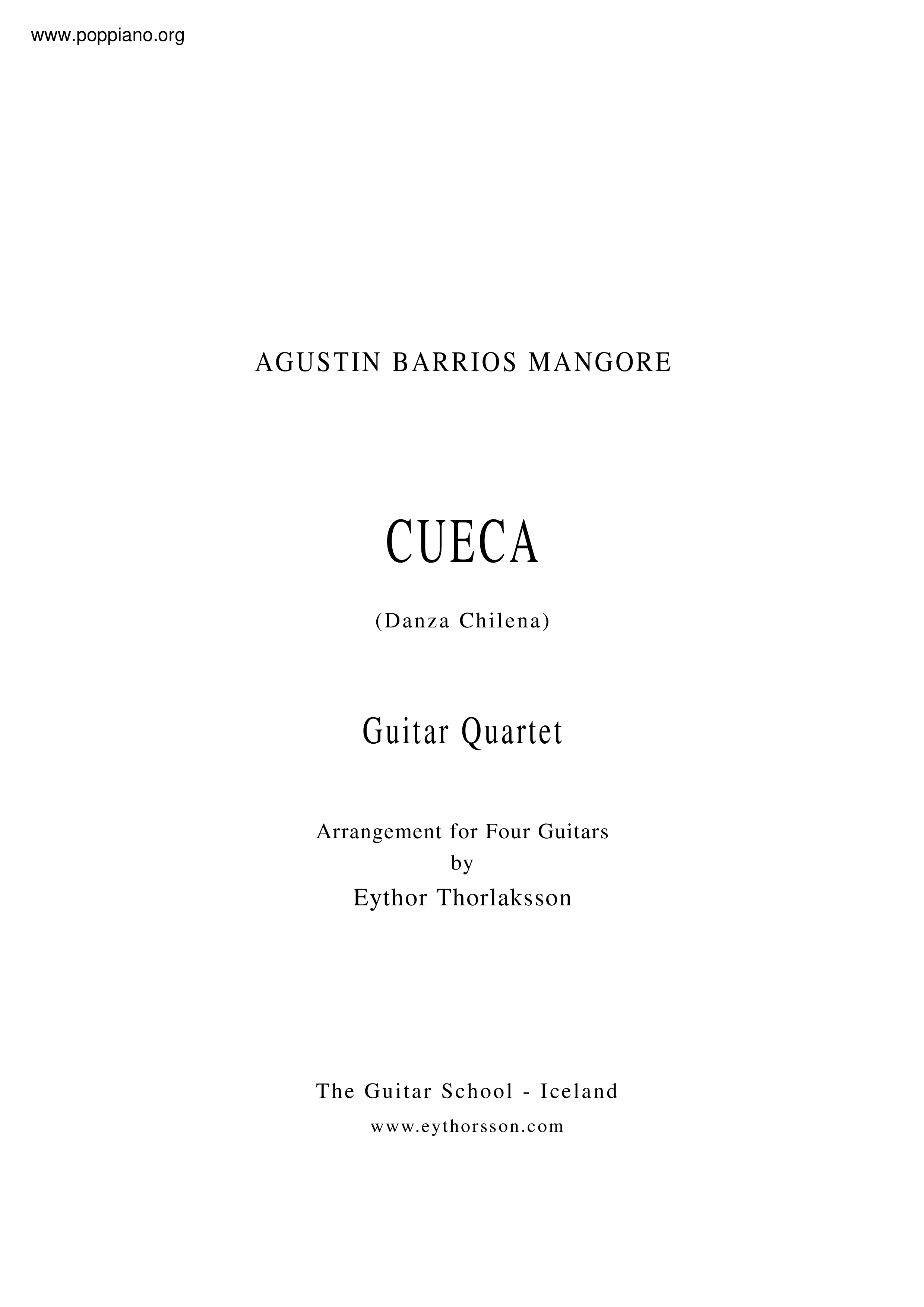 Cueca: Danza Chilena琴譜