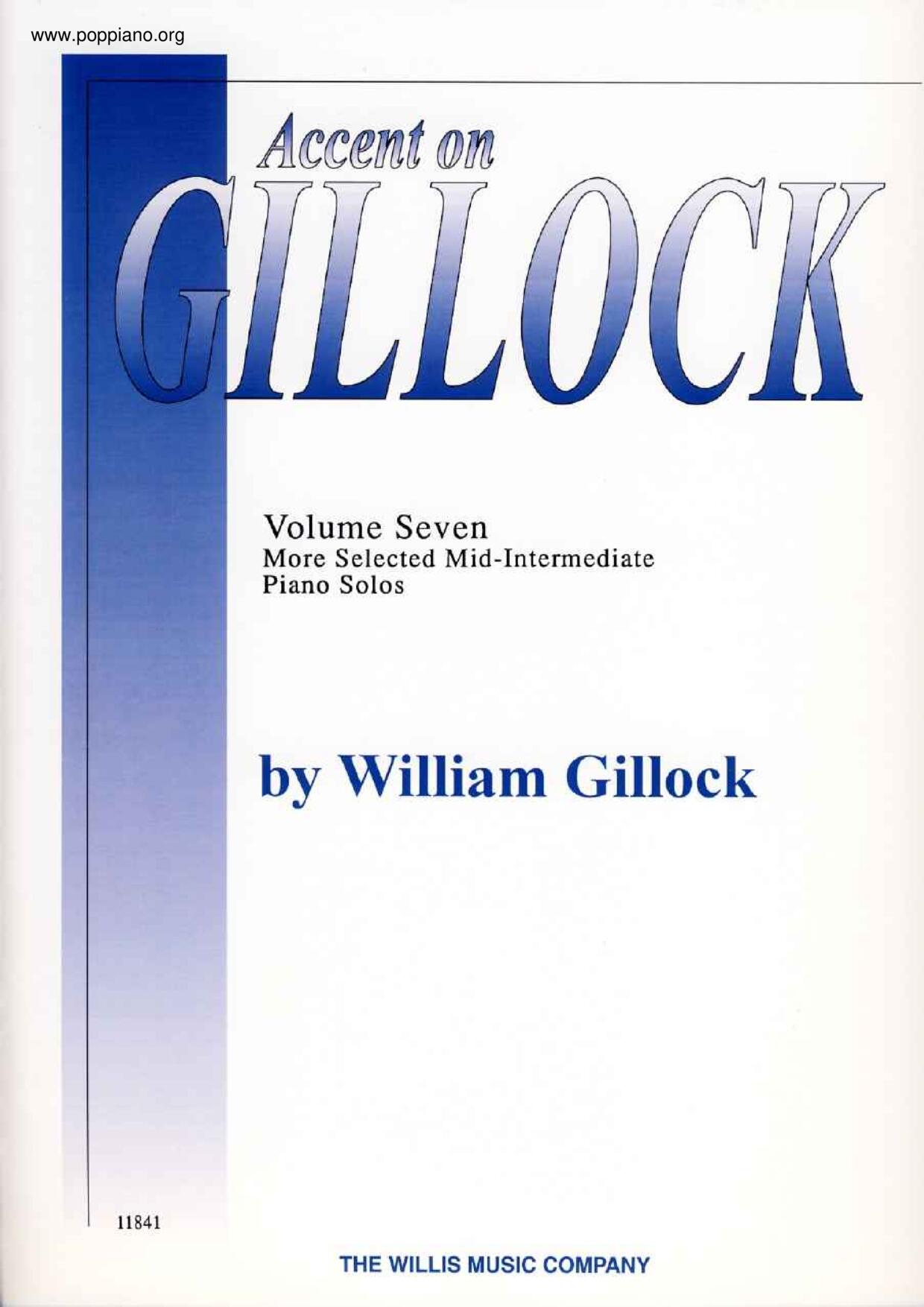 William GillockAccent On Gillock Volume 7 18 pages 琴譜pdf (ウィリアム・ギロック