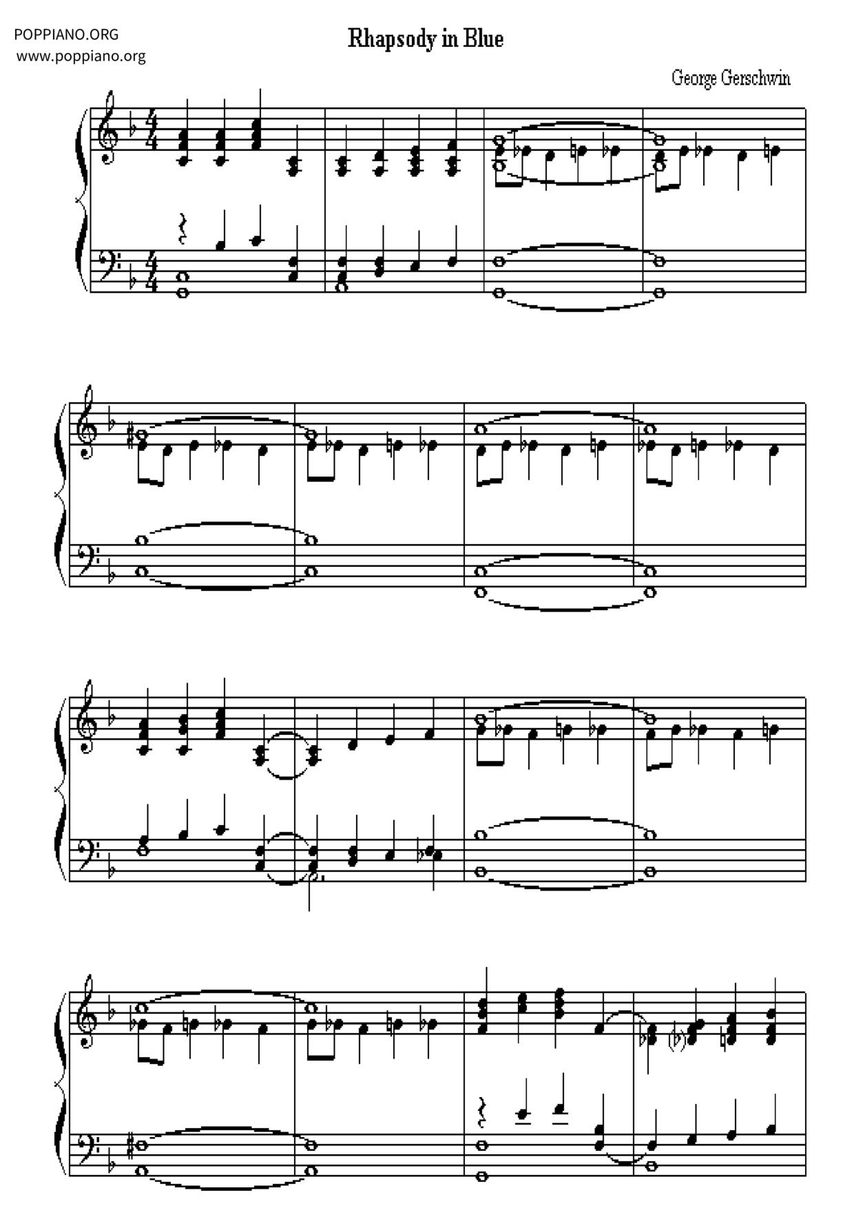 Rhapsody In Blueピアノ譜