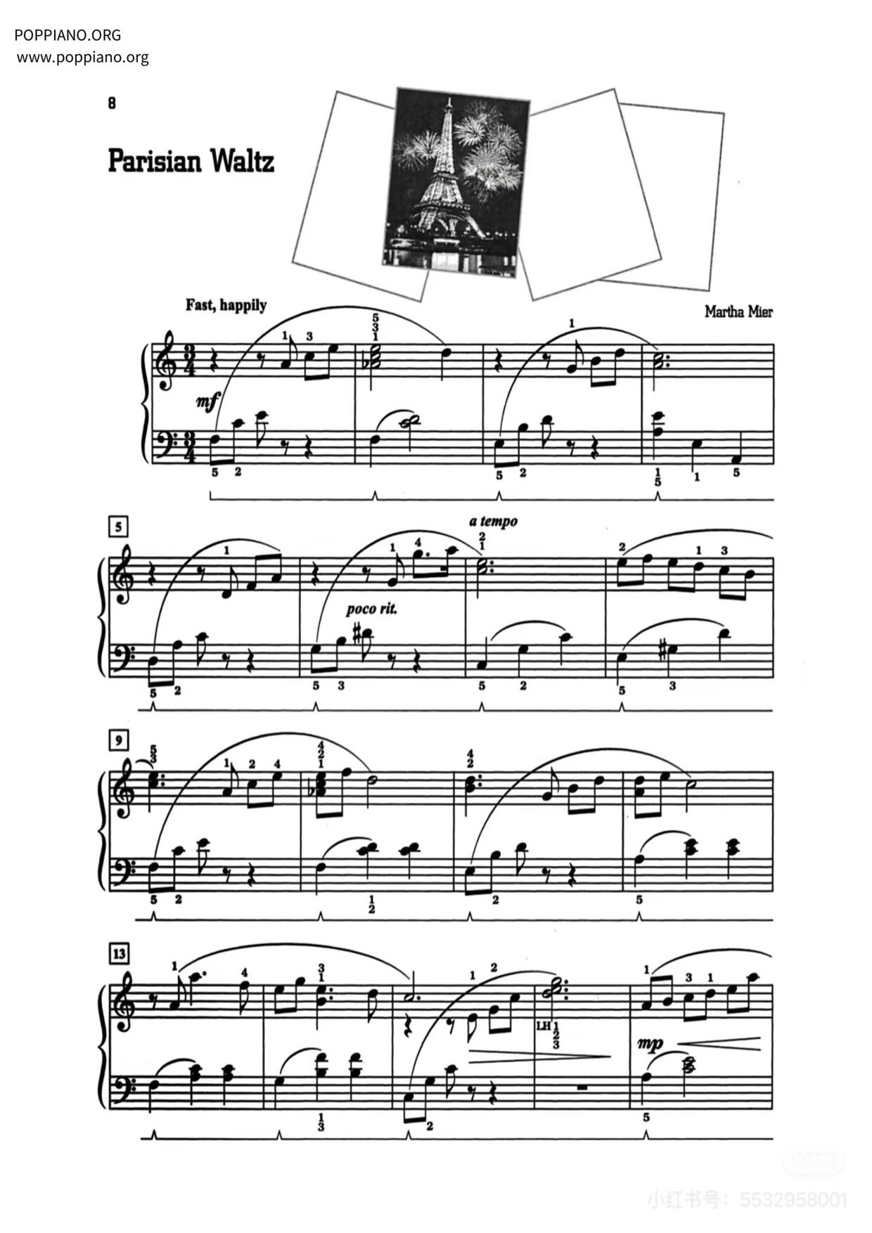 Parisian Waltzピアノ譜