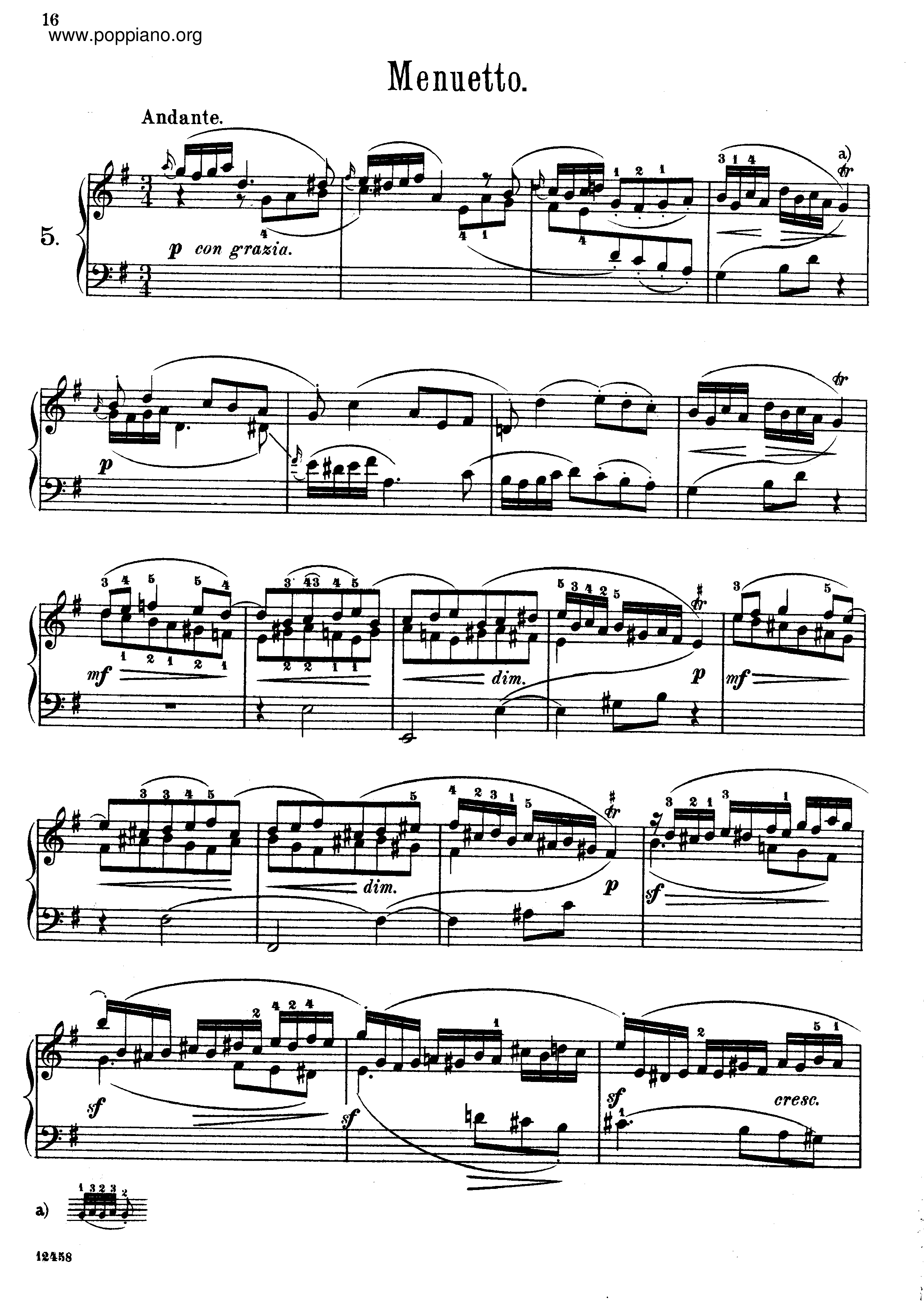 Pieces No. 5-8ピアノ譜