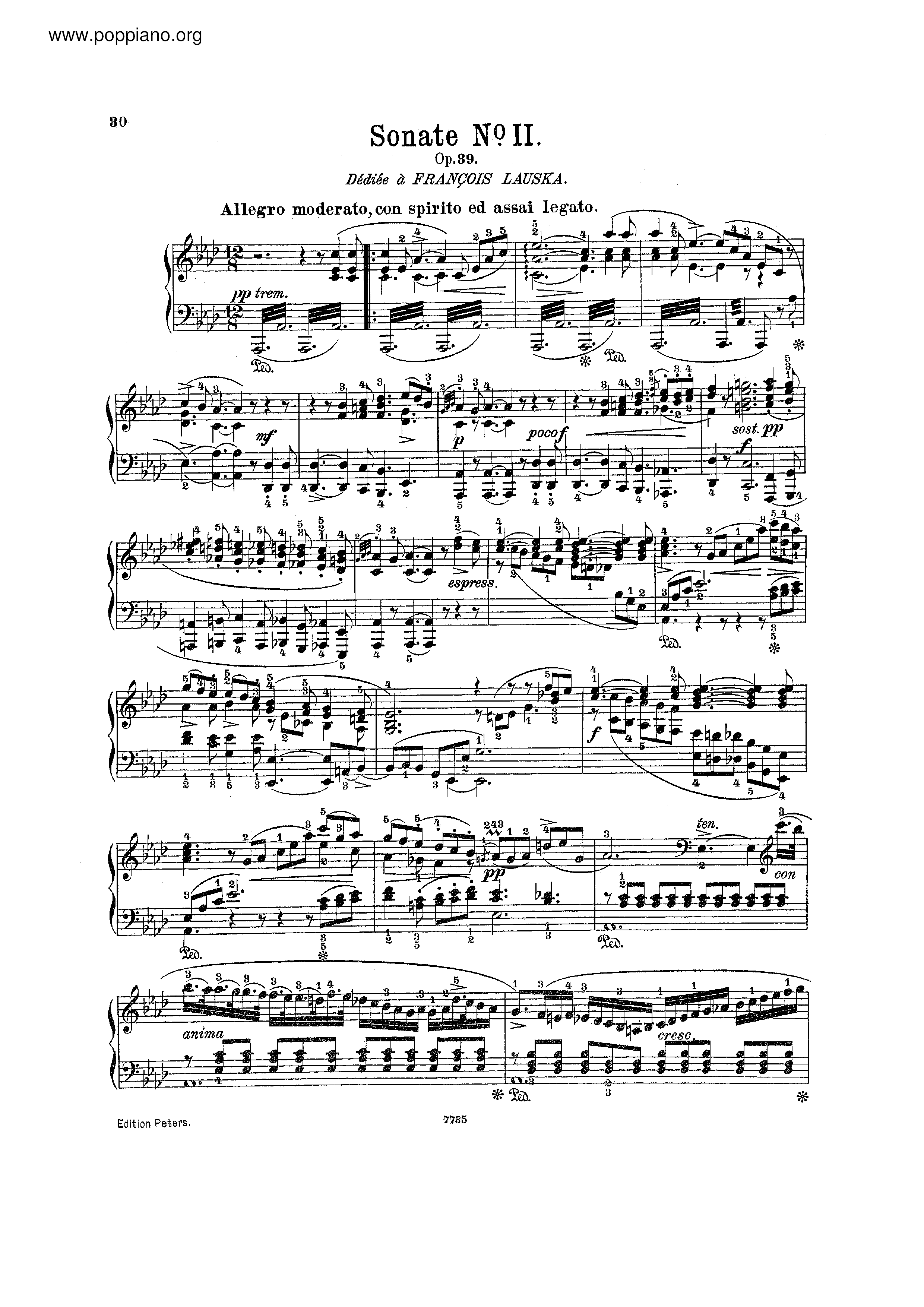 Piano Sonata No.2, Op.39ピアノ譜