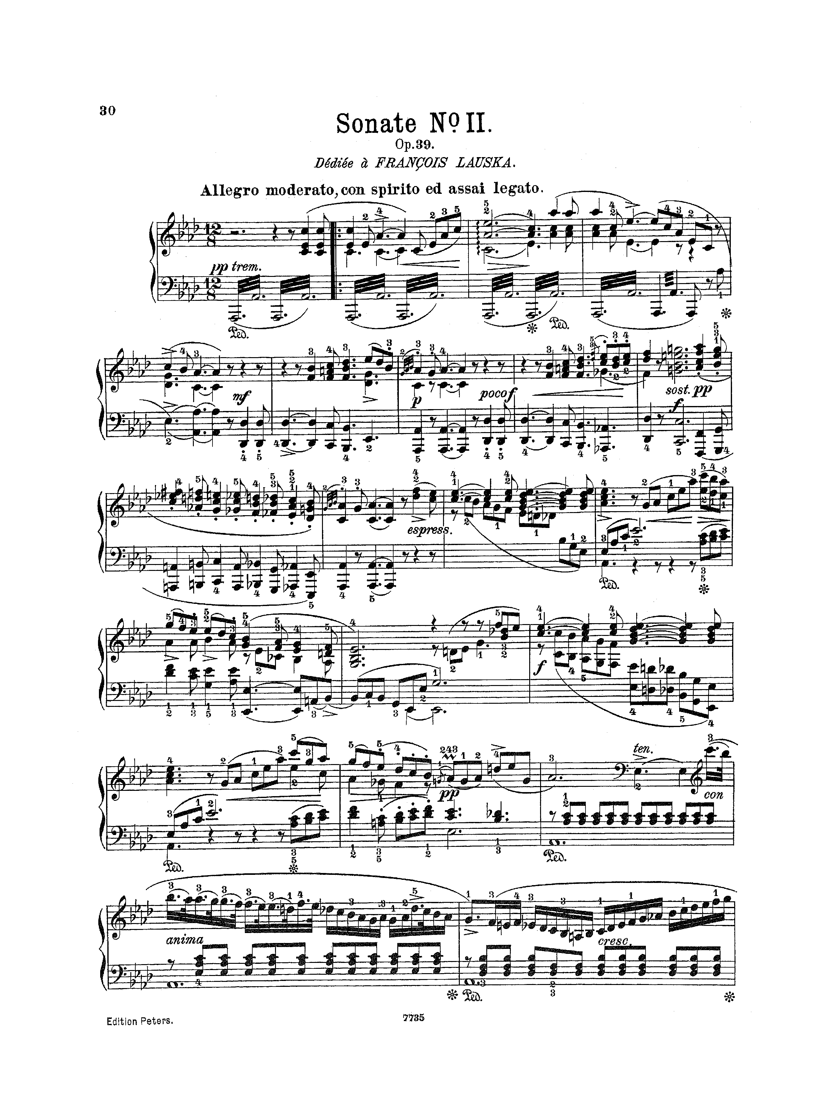Piano Sonata No.2, Op.39ピアノ譜