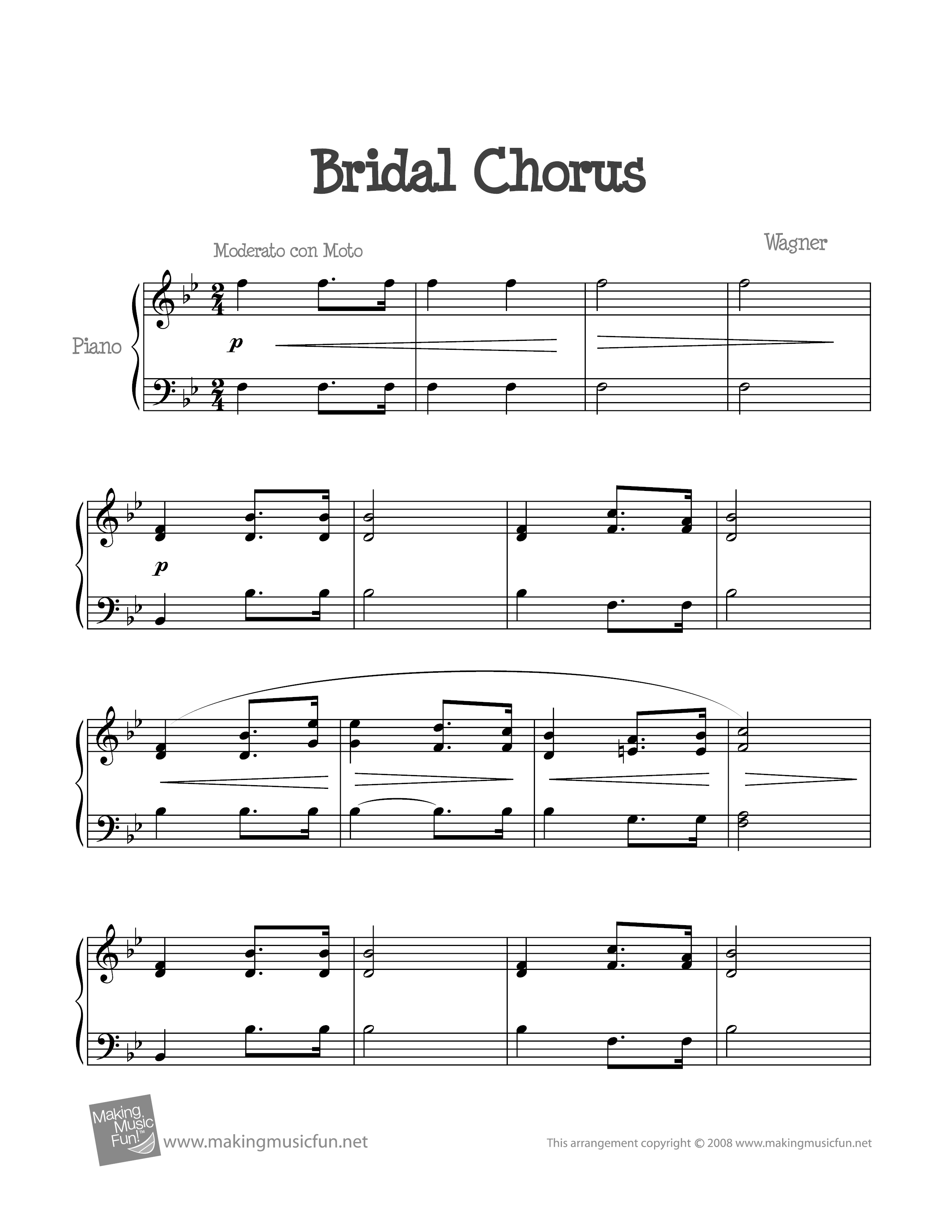 婚禮進行曲ピアノ譜