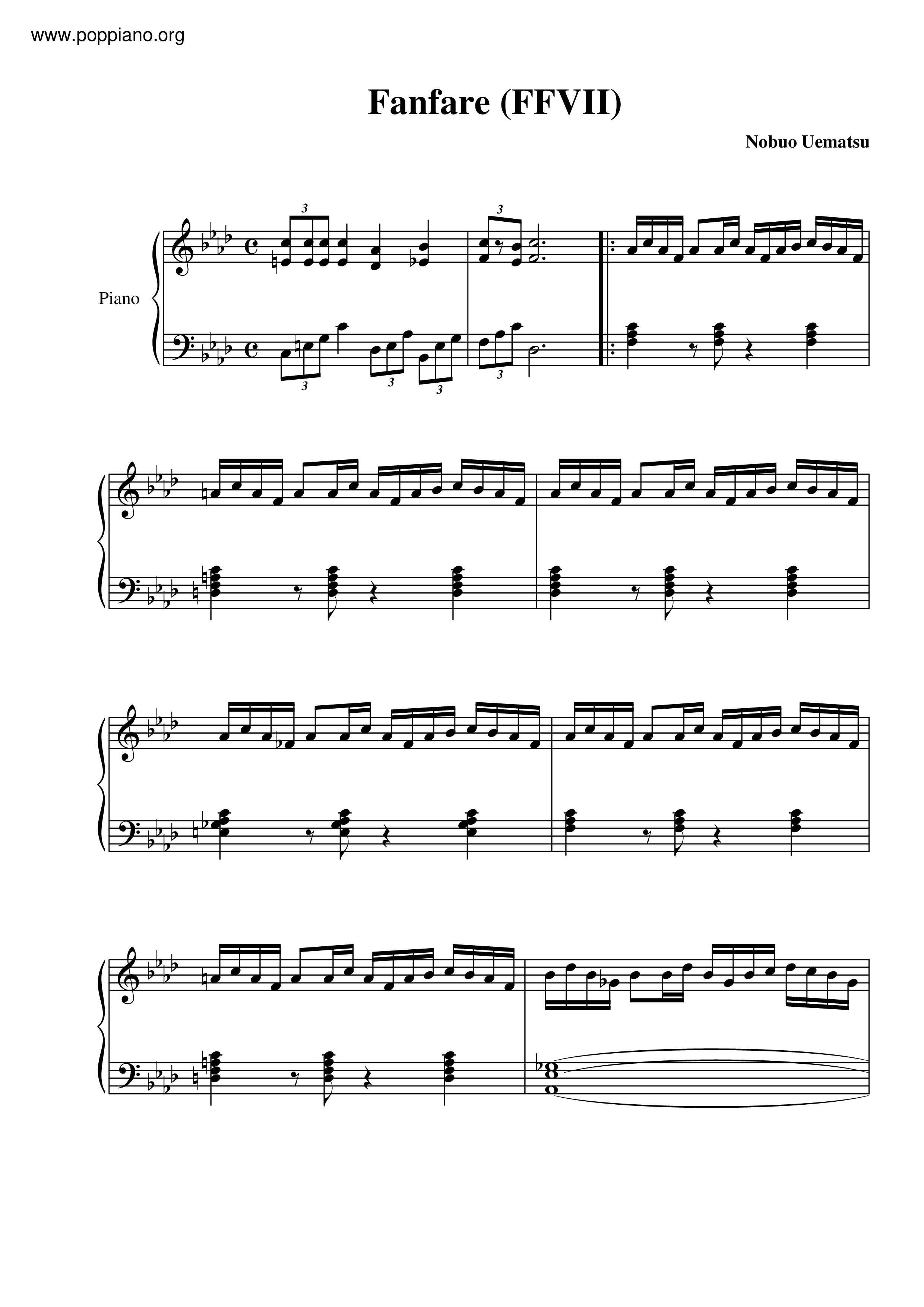Fanfareピアノ譜