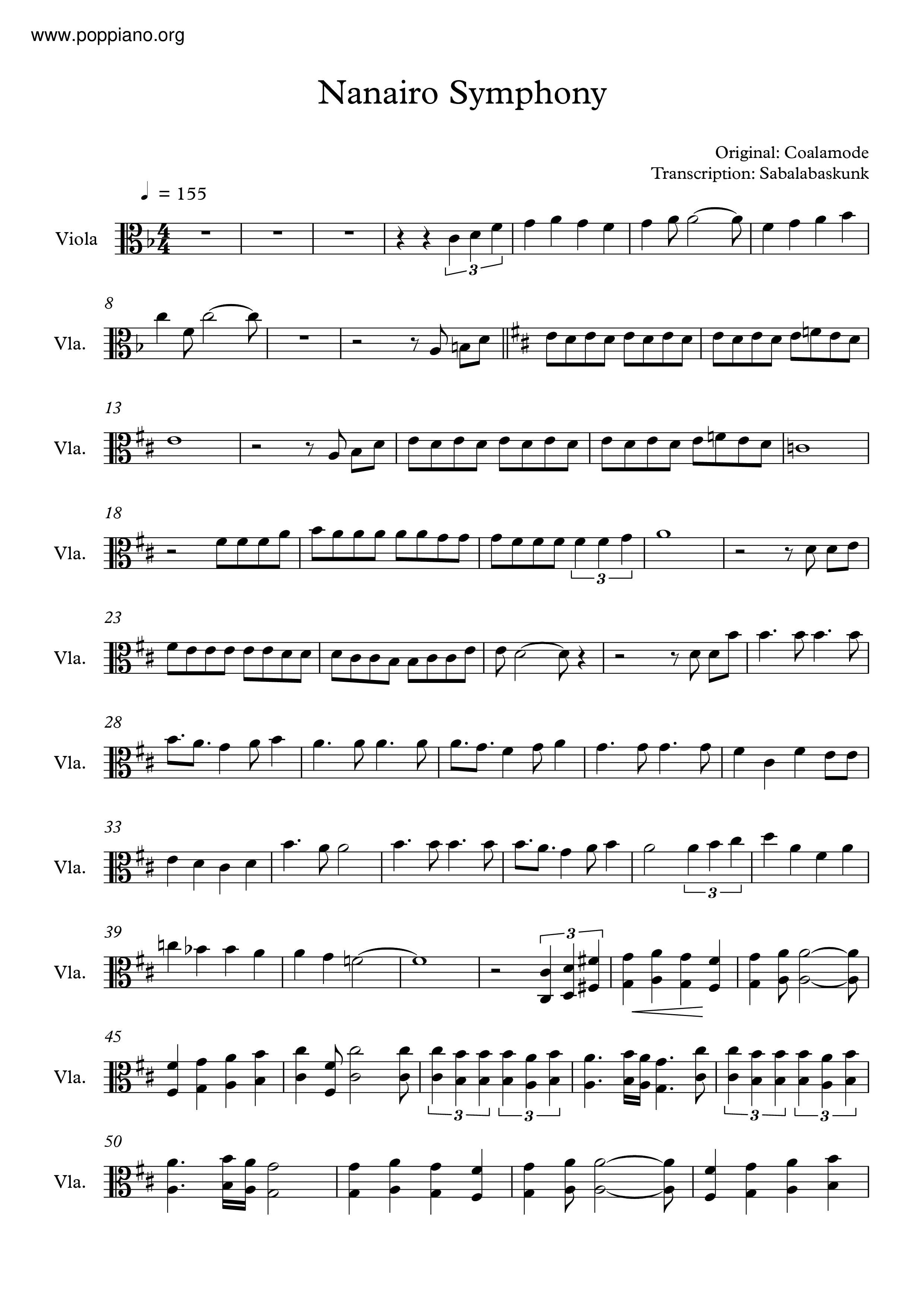 Nanairo Symphonyピアノ譜