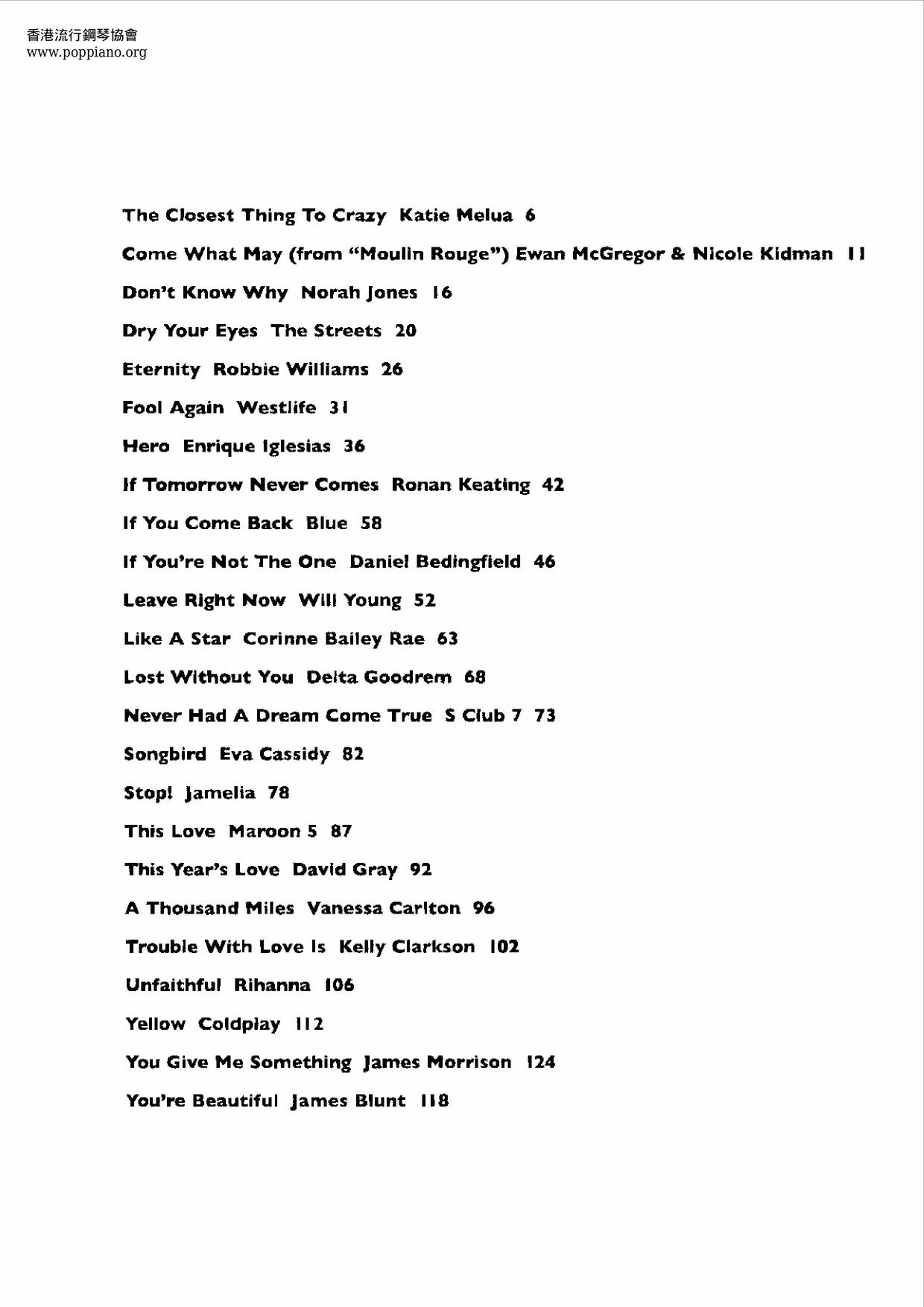 Greatest Love Songs Of The 21St Century 130 Pagesピアノ譜