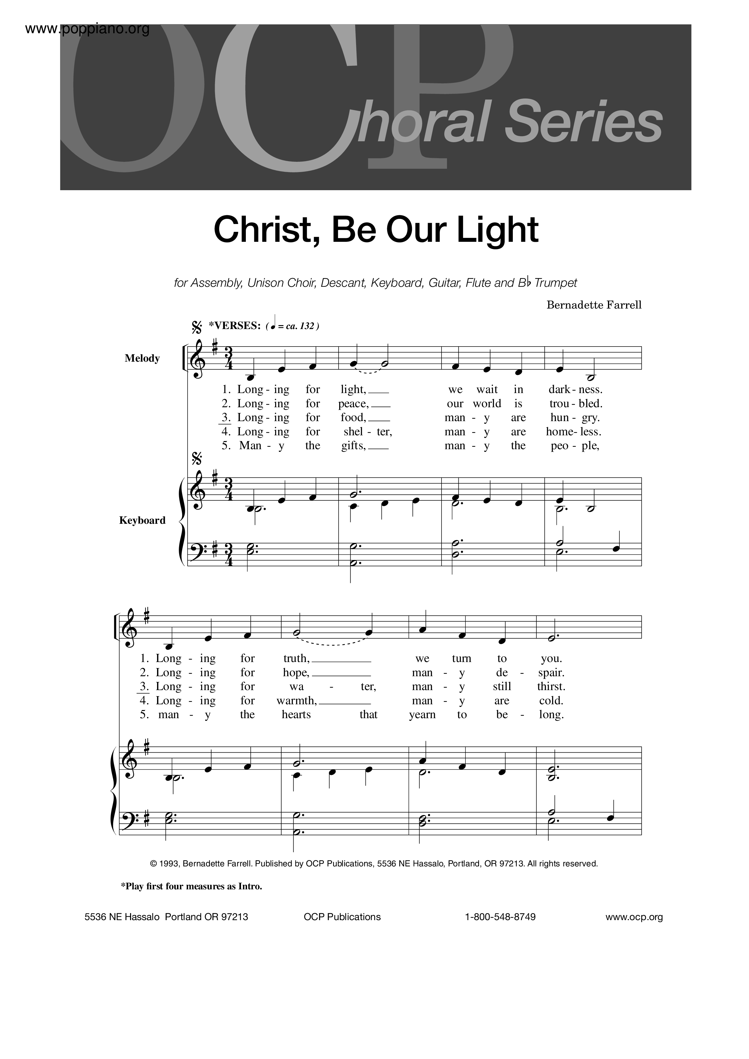 Christ Be Our Lightピアノ譜