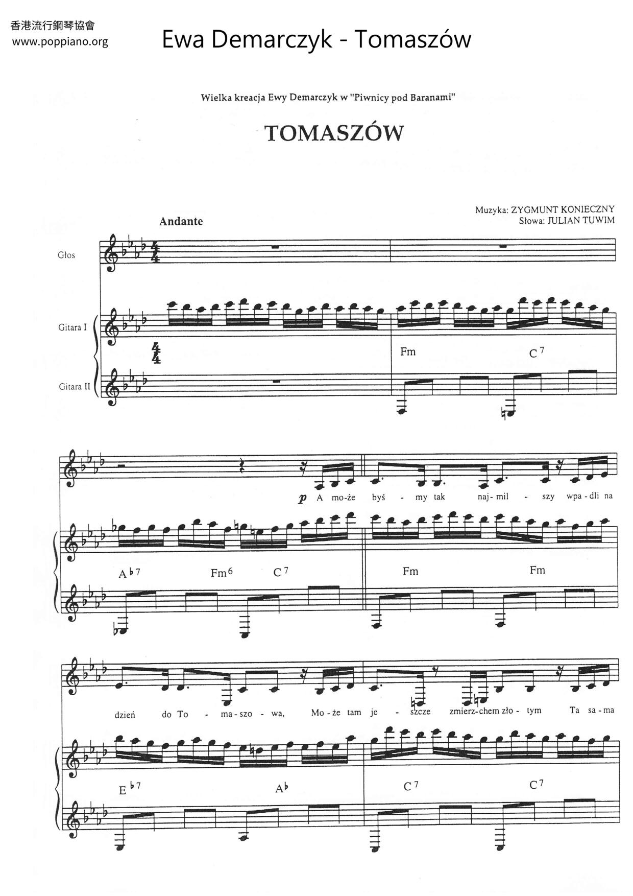 Tomaszówピアノ譜